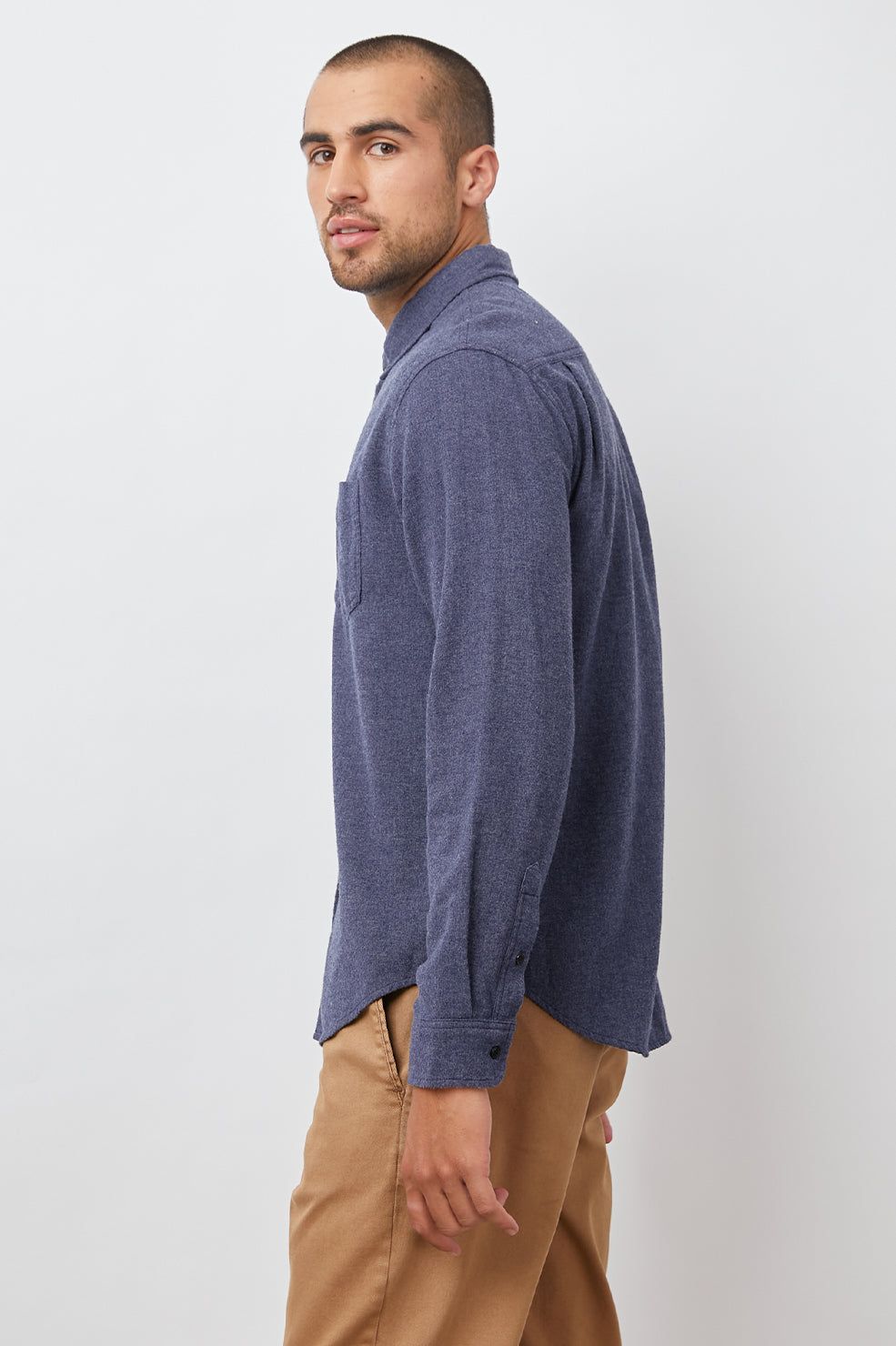 RUNSON SHIRT - HEATHER BLUE sold by Rails product image thumbnail 5