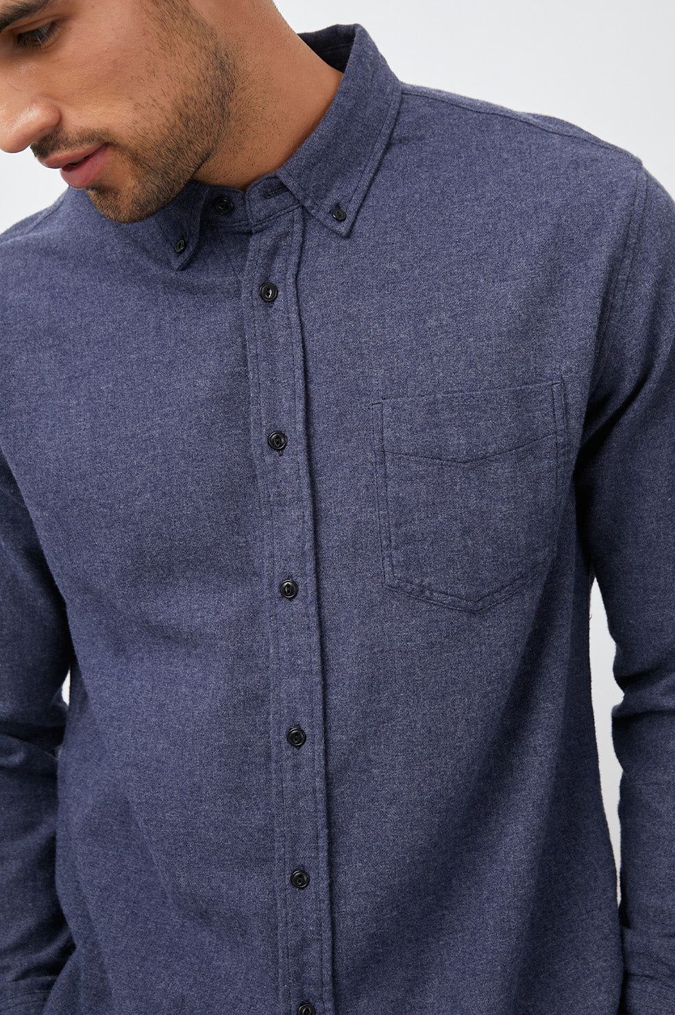 RUNSON SHIRT - HEATHER BLUE sold by Rails product image thumbnail 3