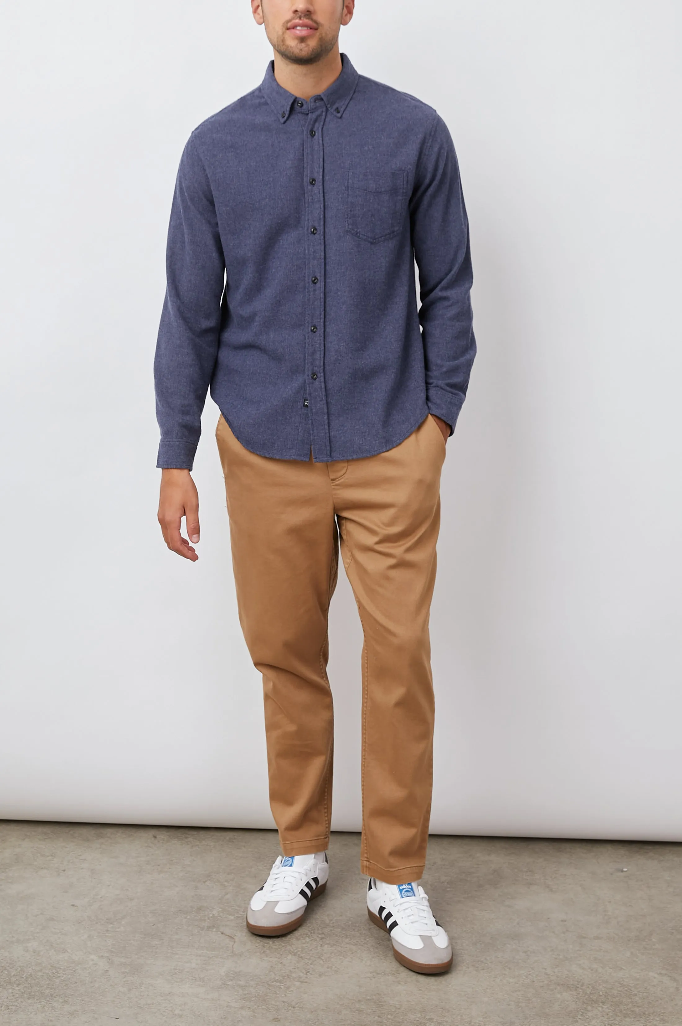 RUNSON SHIRT - HEATHER BLUE sold by Rails product image thumbnail 3