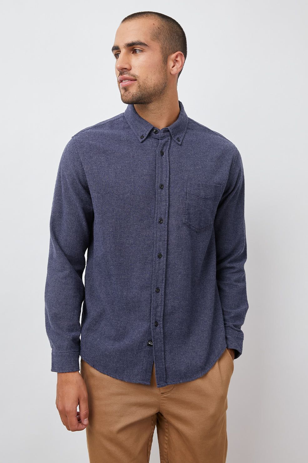 RUNSON SHIRT - HEATHER BLUE sold by Rails product image thumbnail 2
