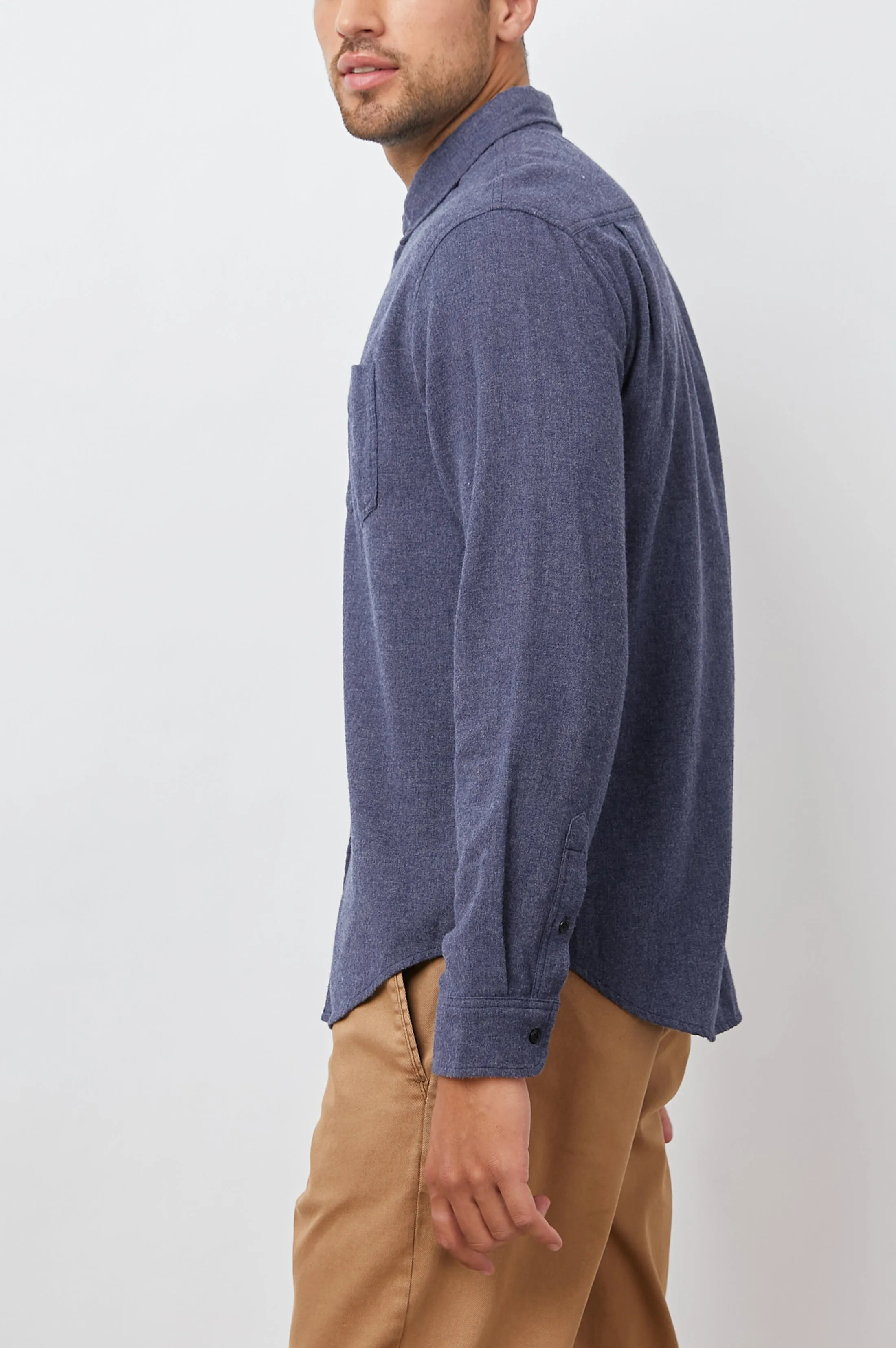 RUNSON SHIRT - HEATHER BLUE sold by Rails product image thumbnail 4