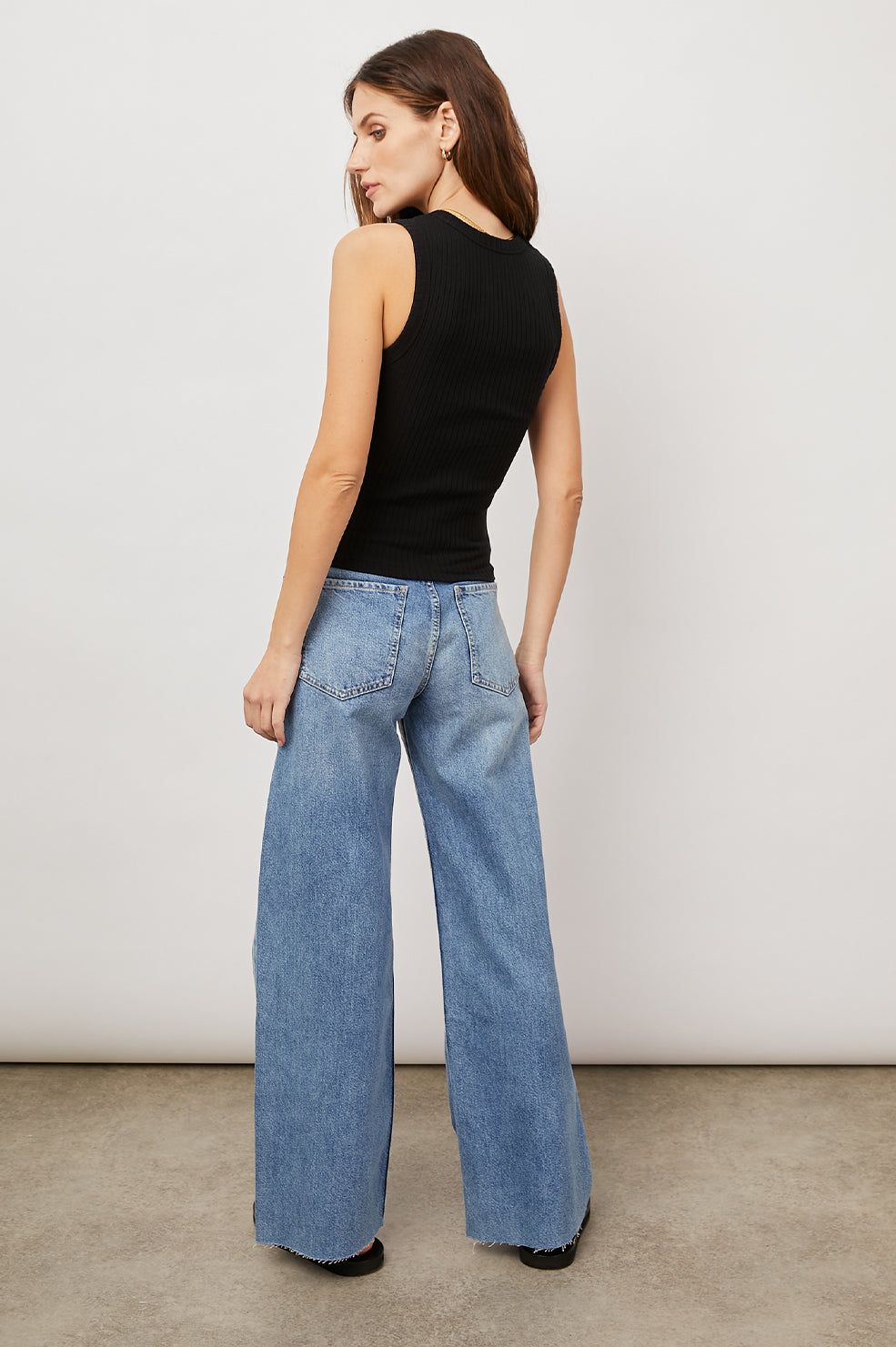 THE RACER TANK - TRUE BLACK sold by Rails product image thumbnail 5