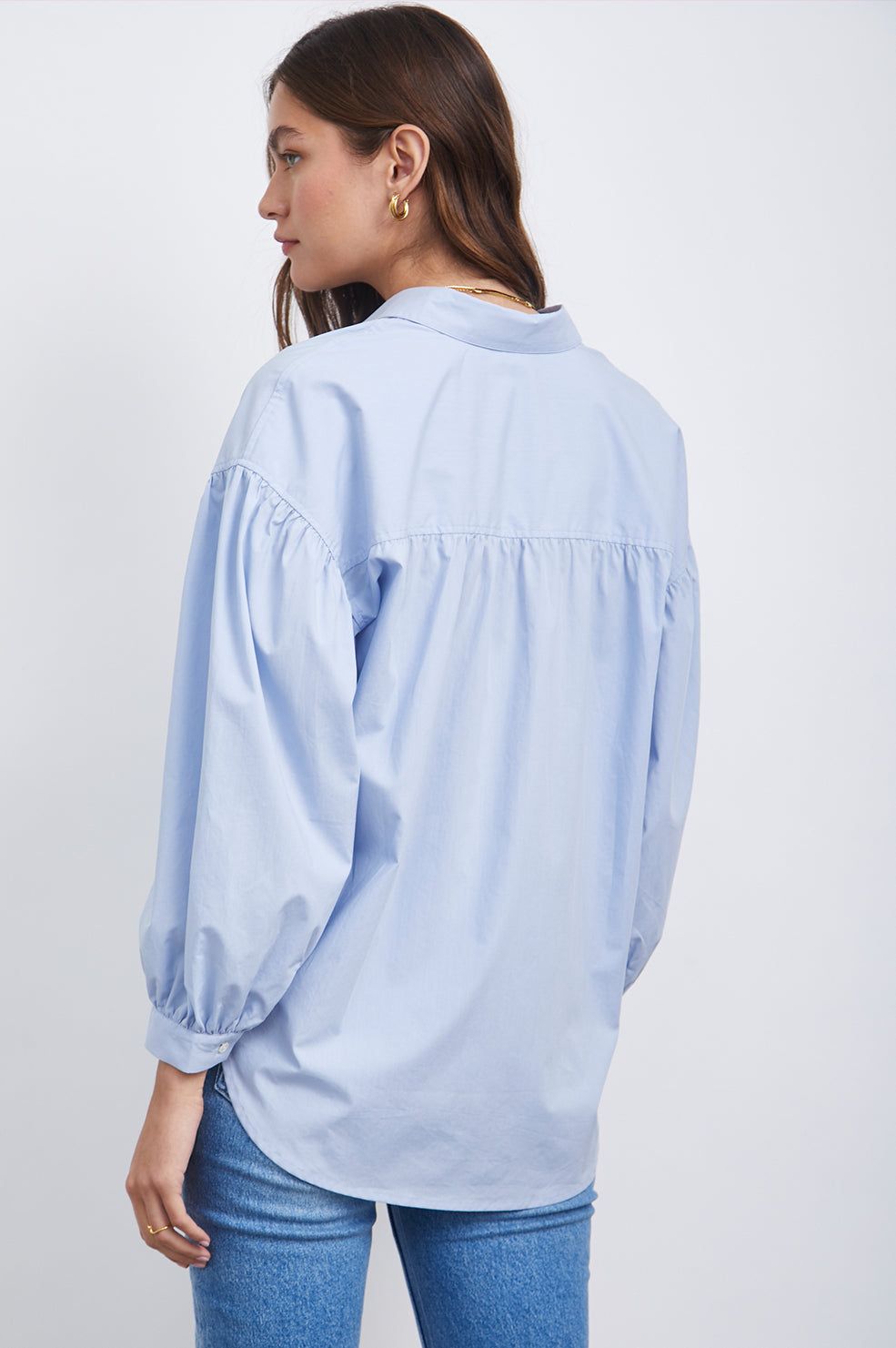 JANAE SHIRT - BLUE JAY sold by Rails product image thumbnail 4