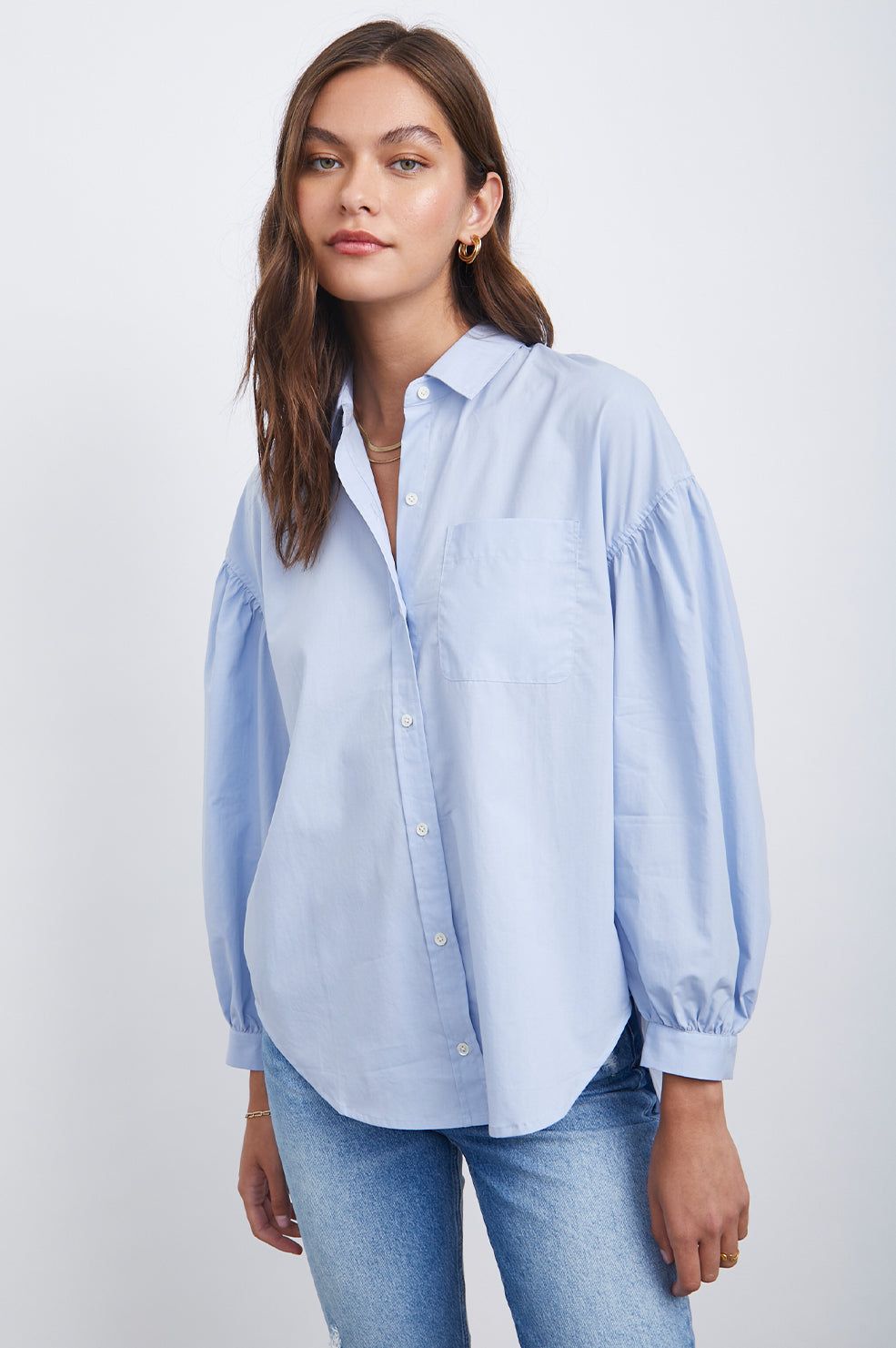 JANAE SHIRT - BLUE JAY sold by Rails product image thumbnail 3
