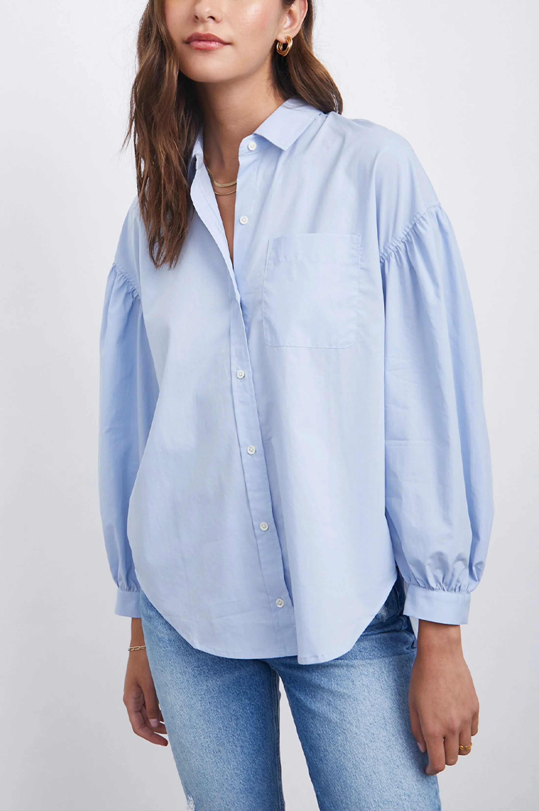 JANAE SHIRT - BLUE JAY sold by Rails product image thumbnail 3