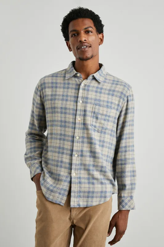 LENNOX SHIRT - OATMEAL ATLANTIC HEATHER sold by Rails