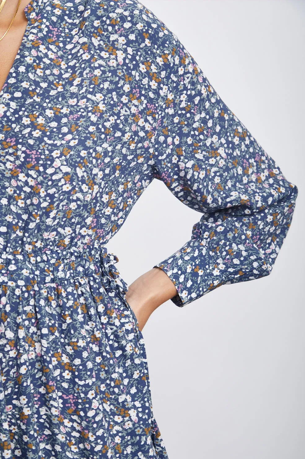 MAPLE DRESS - BLUE DITSY FLORAL sold by Rails product image thumbnail 2