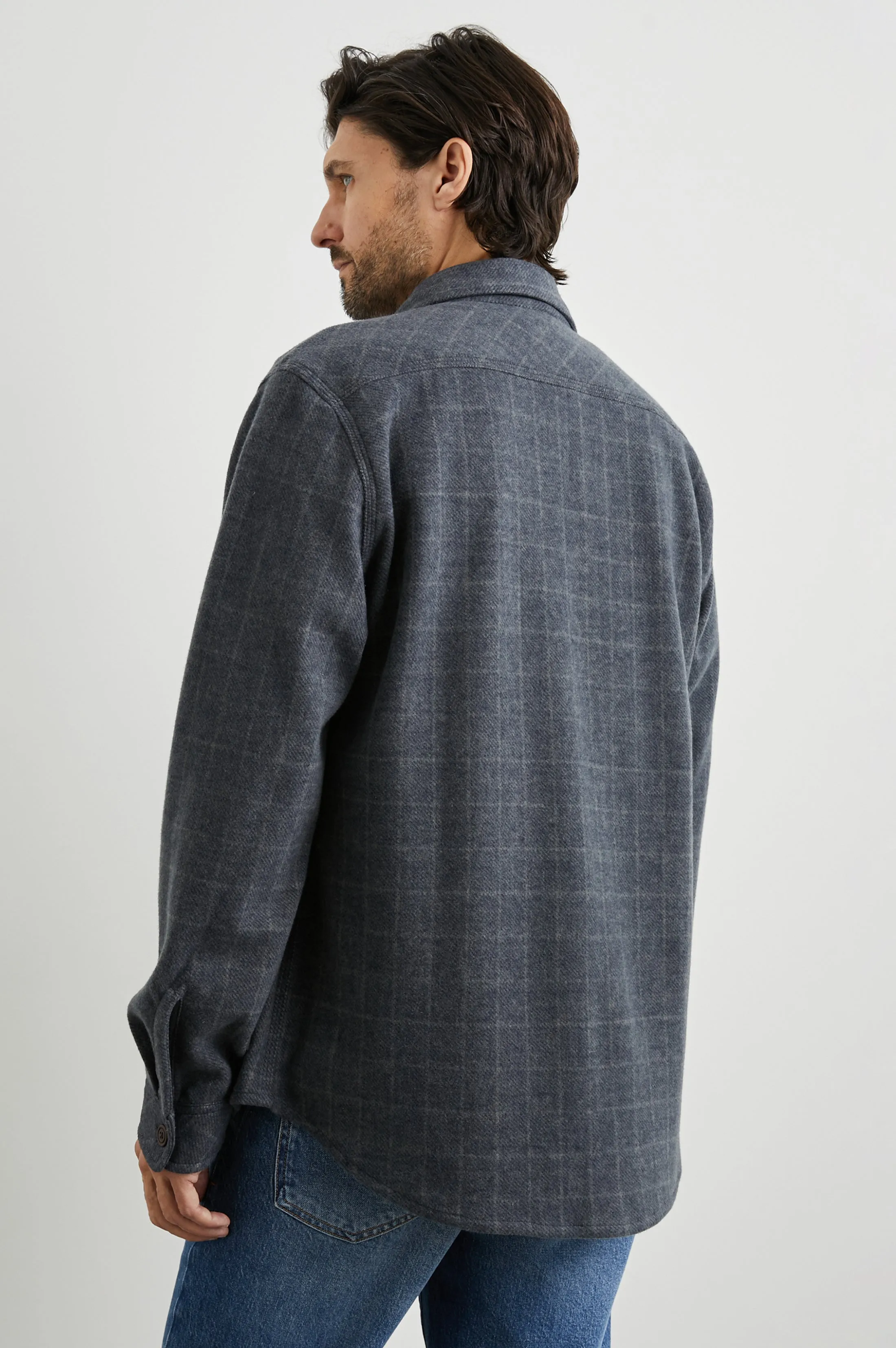 ALDER SHIRT - NAVY JASPE CHECK sold by Rails product image thumbnail 4