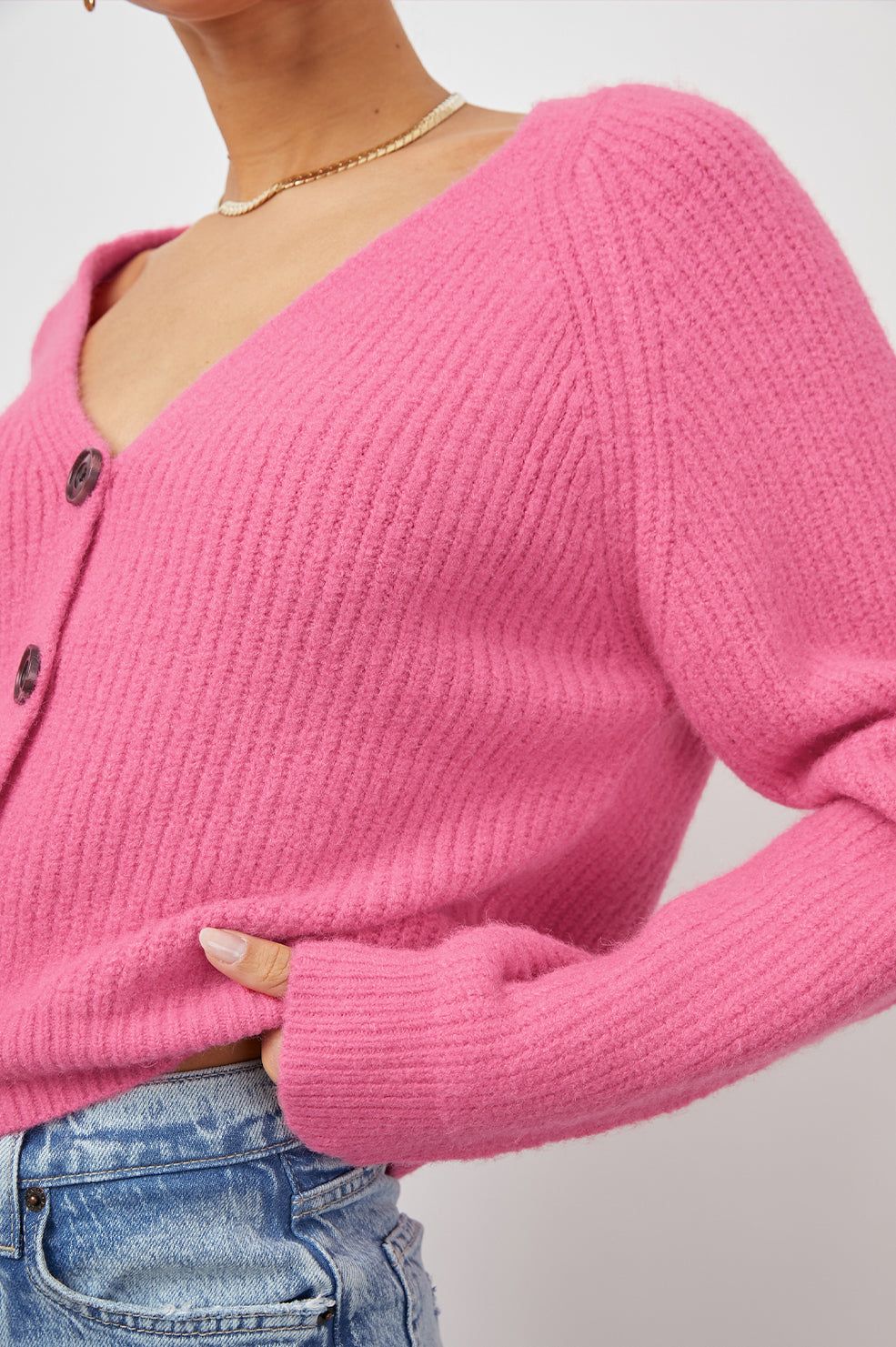 JOSIE CARDIGAN - MALIBU PINK sold by Rails product image thumbnail 2