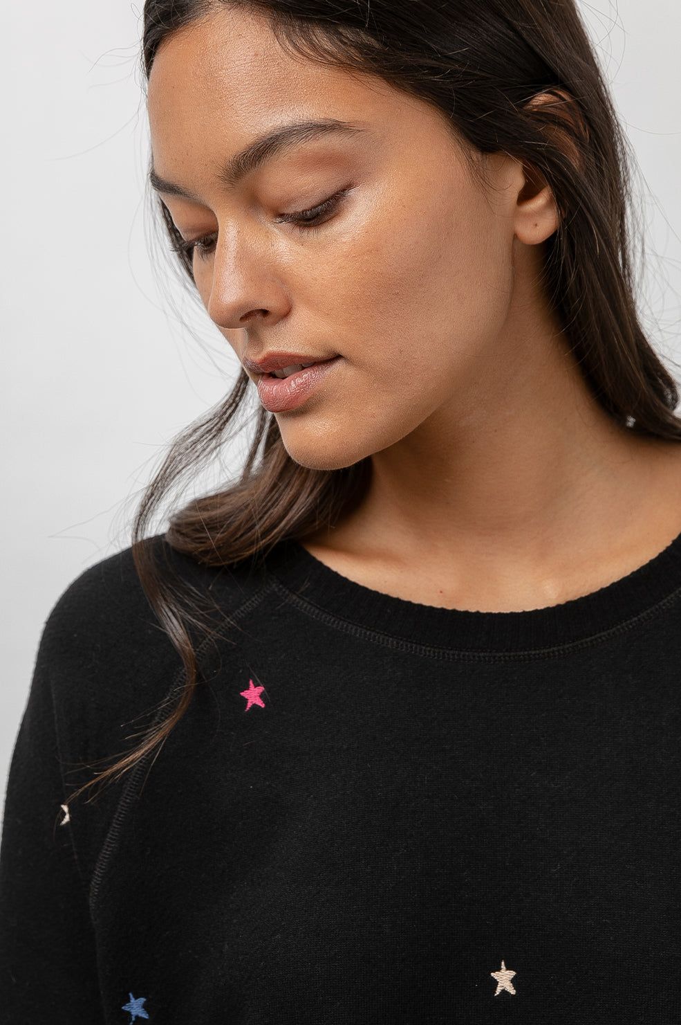 THEO & OAKLAND SET - JET BLACK STAR EMBROIDERY sold by Rails product image thumbnail 2