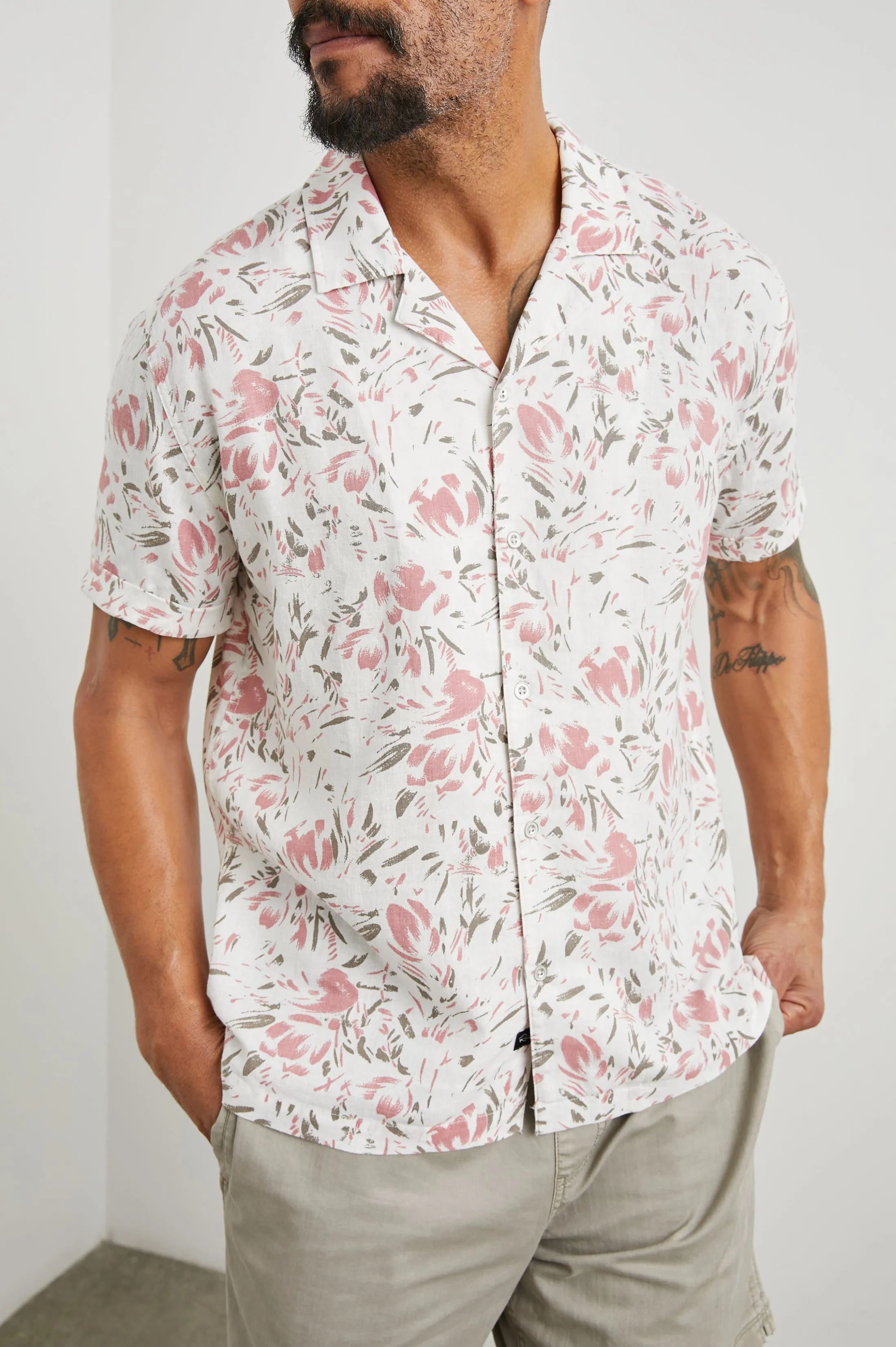 DRESDEN SHIRT - BRUSH FLORAL WHITE sold by Rails product image thumbnail 5
