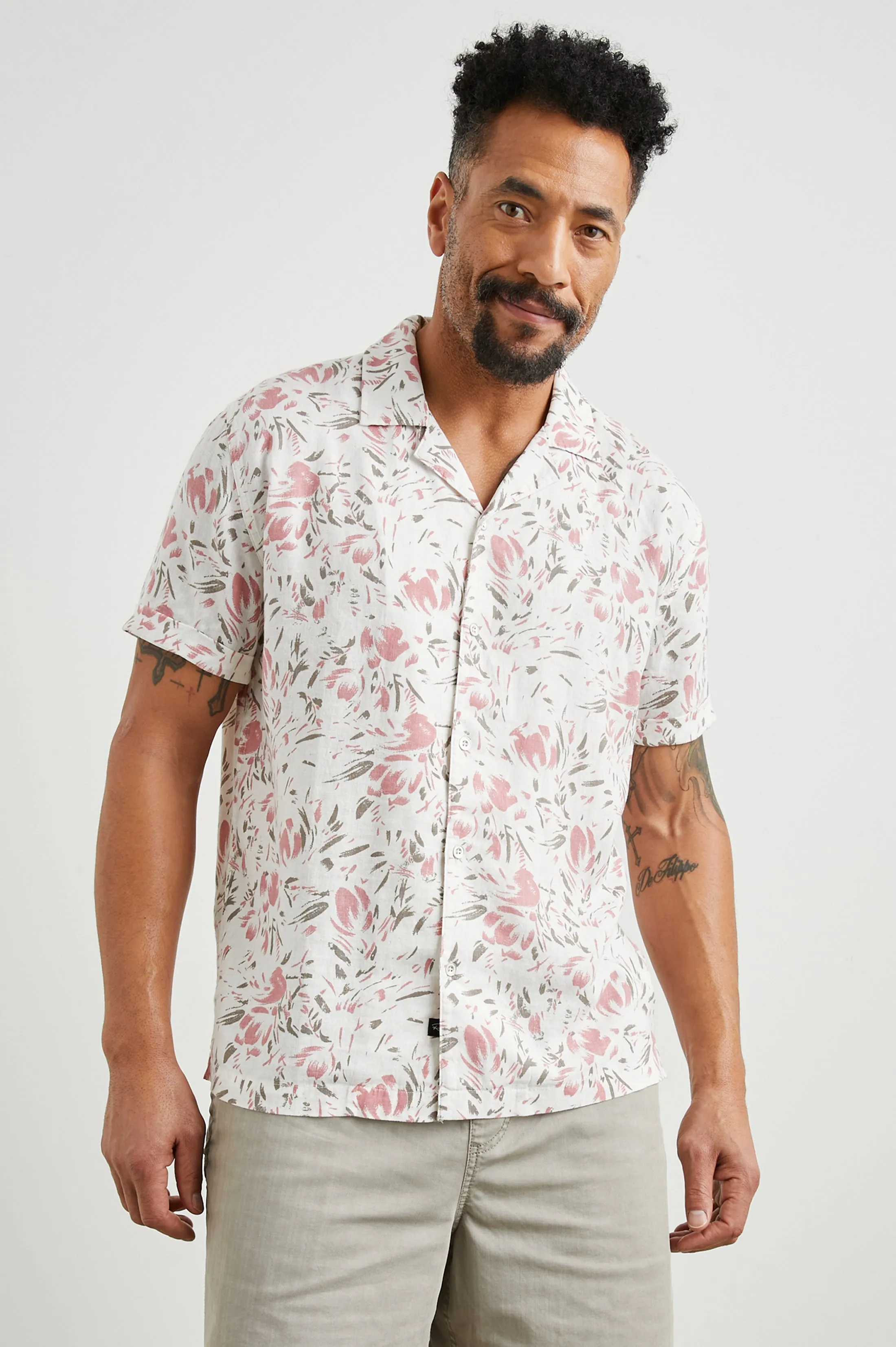 DRESDEN SHIRT - BRUSH FLORAL WHITE sold by Rails product image thumbnail 3