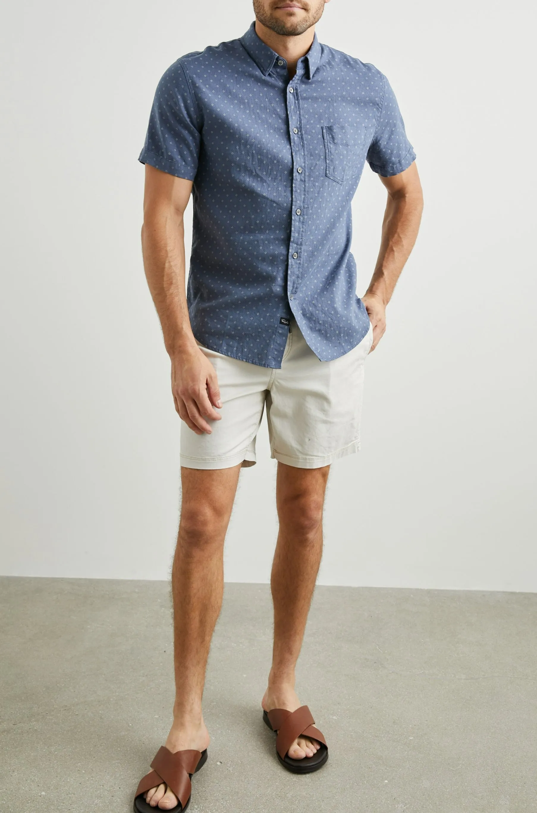 CARSON SHIRT - ADMIRAL BLUE DIAMOND sold by Rails product image thumbnail 4