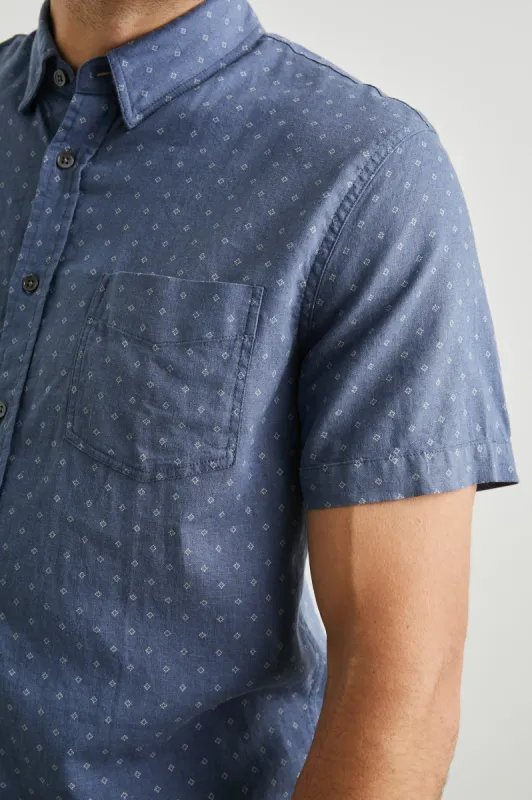 CARSON SHIRT - ADMIRAL BLUE DIAMOND sold by Rails