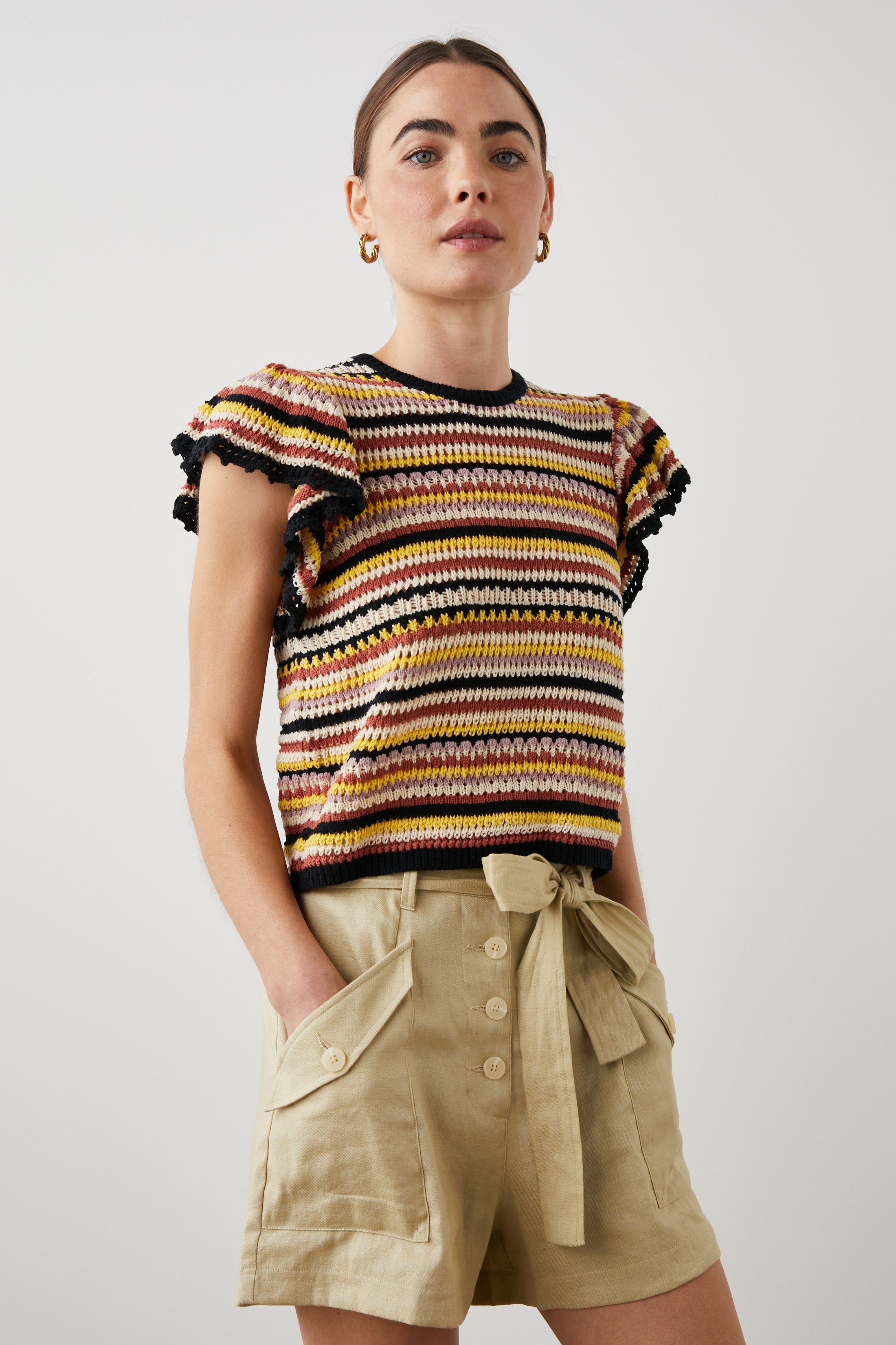 OPAL TOP - SONORAN STRIPE sold by Rails