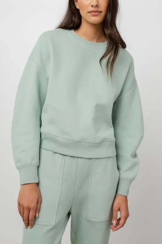 HILDA SWEATSHIRT - LIGHT SEAFOAM sold by Rails