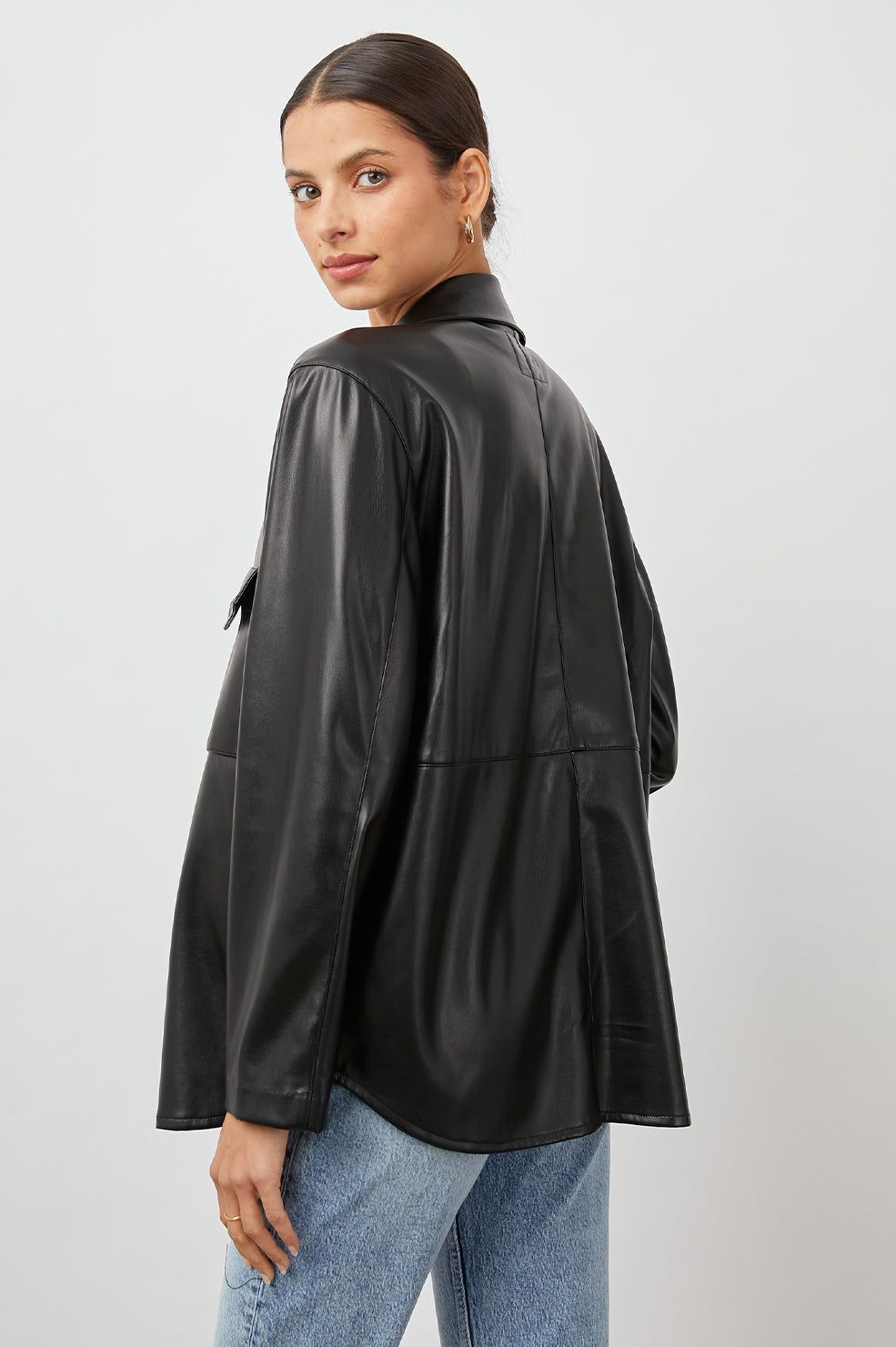 XANDER SHIRT - BLACK sold by Rails product image thumbnail 5