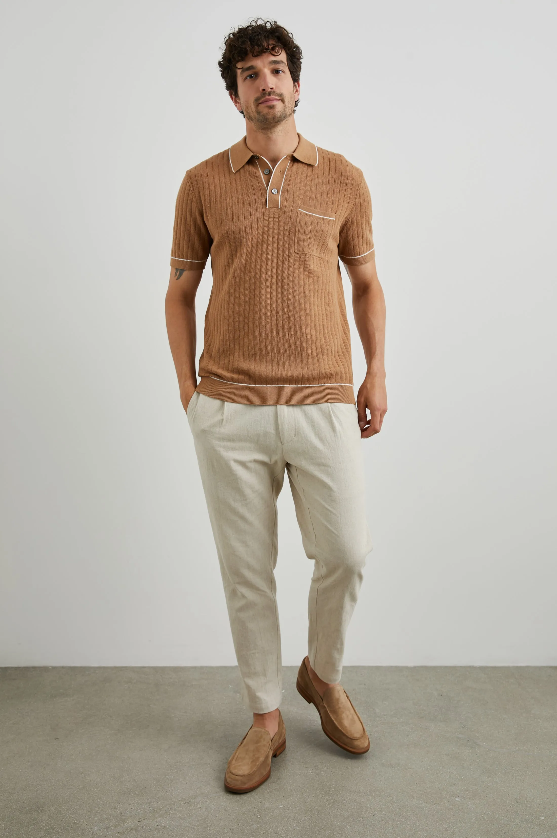 HARDY POLO SHIRT - TAWNY sold by Rails product image thumbnail 3