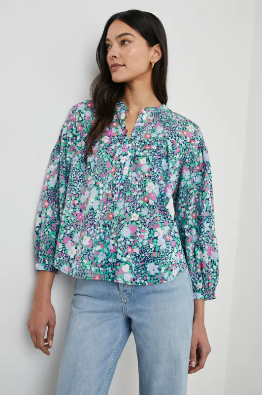 ELLISON TOP - NAVY LEILANI FLORAL sold by Rails