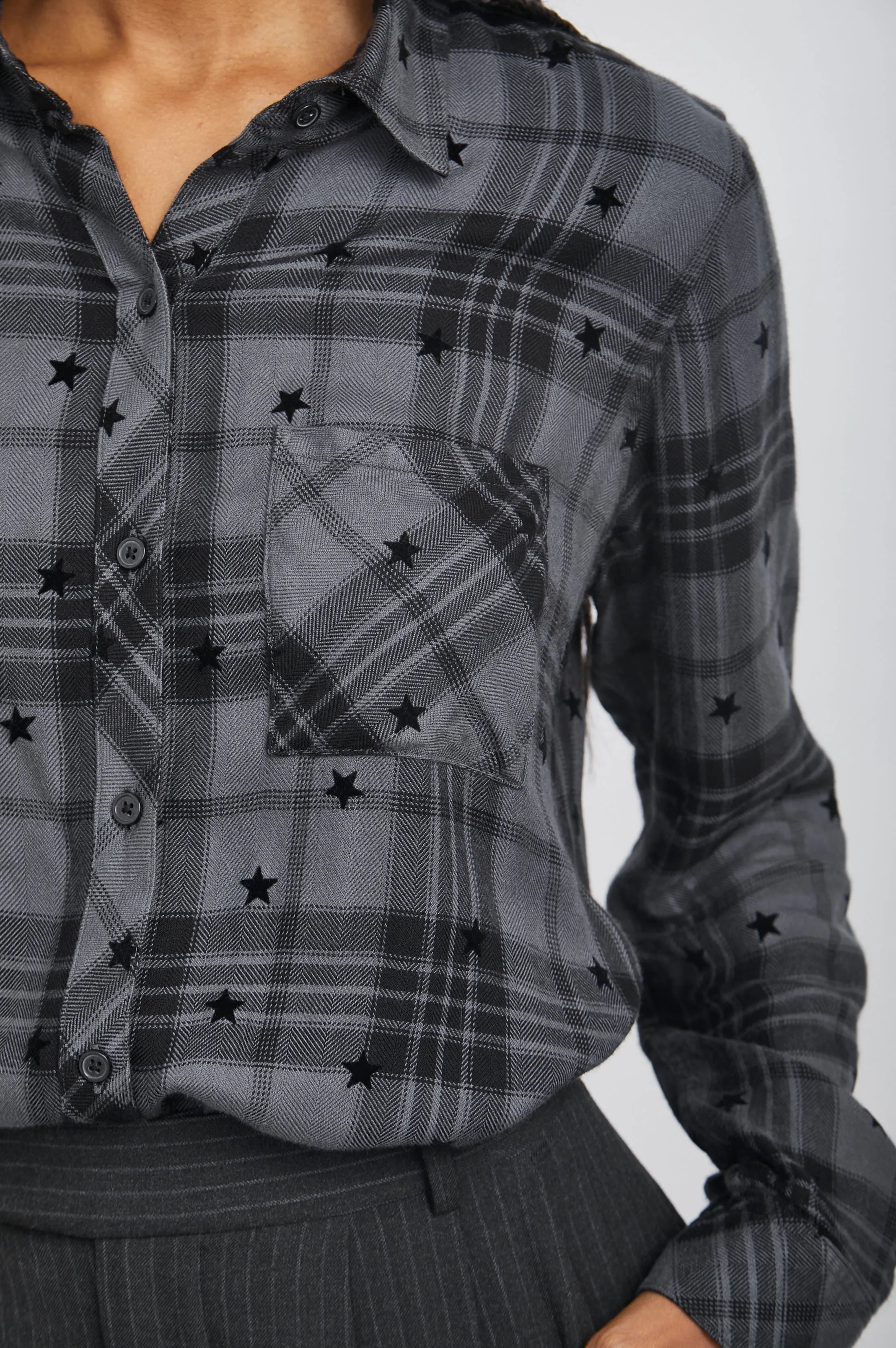 HUNTER SHIRT - IRON BLACK STARS sold by Rails product image thumbnail 2