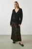 LEIA SKIRT - UMBER LEOPARD sold by Rails