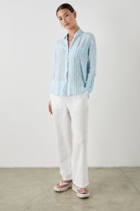 CHARLI SHIRT - LAGUNA STRIPE sold by Rails