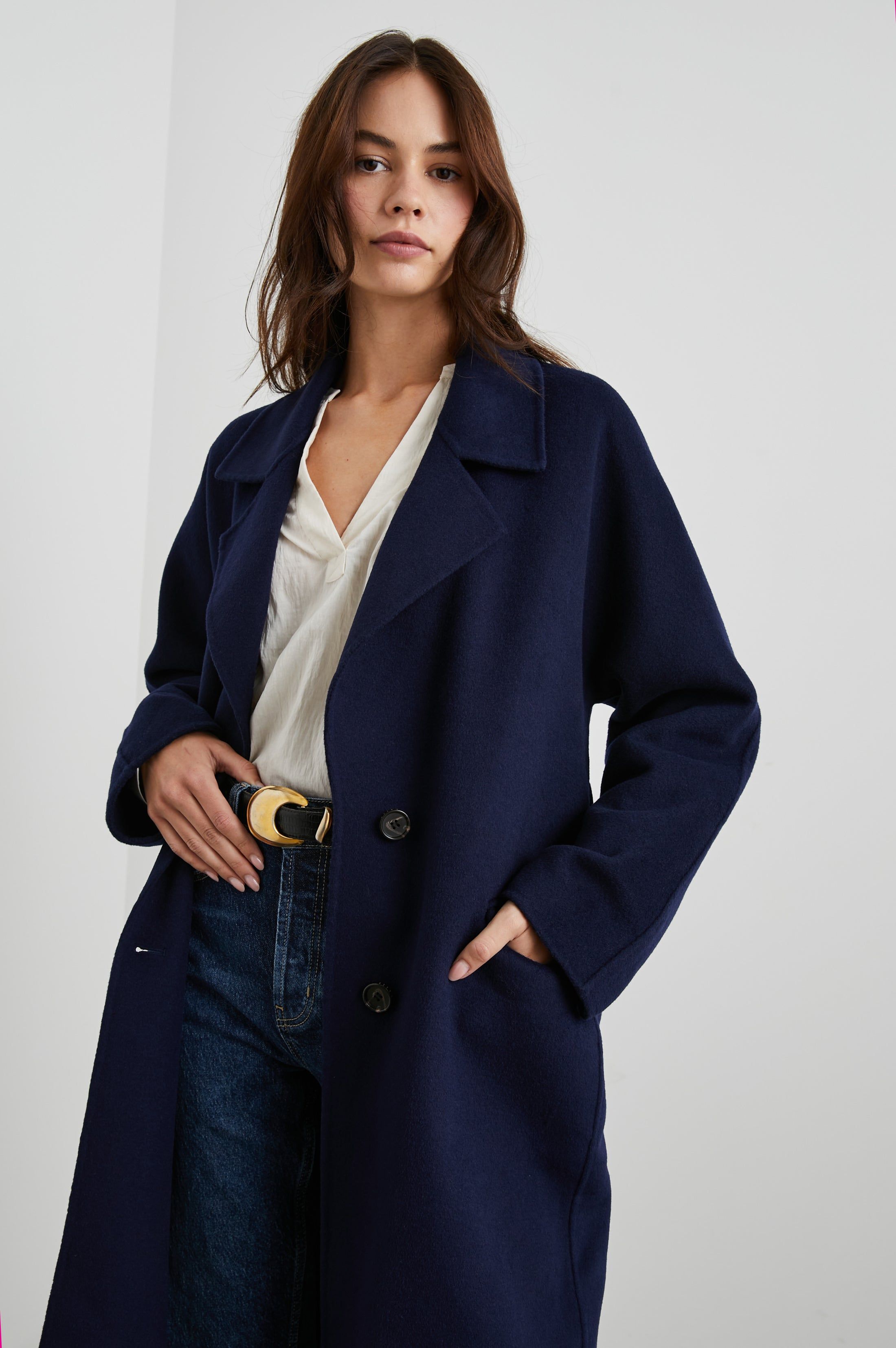 MARTA COAT - NAVY sold by Rails product image thumbnail 5