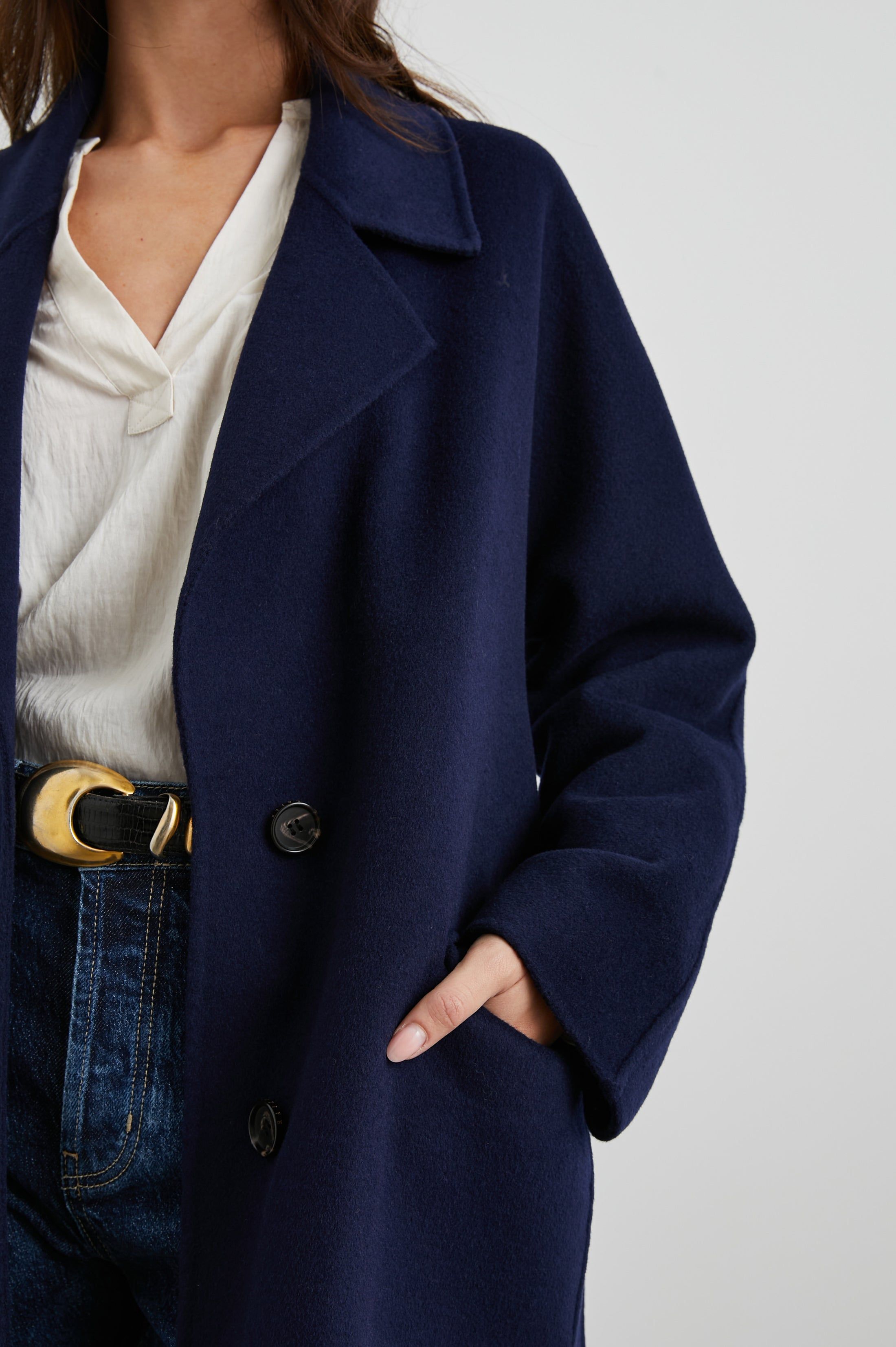 MARTA COAT - NAVY sold by Rails product image thumbnail 2
