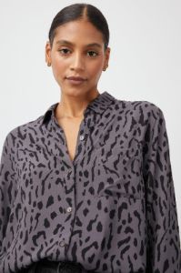 ROCSI SHIRT - CHARCOAL ASH CHEETAH sold by Rails