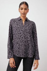 ROCSI SHIRT - CHARCOAL ASH CHEETAH sold by Rails