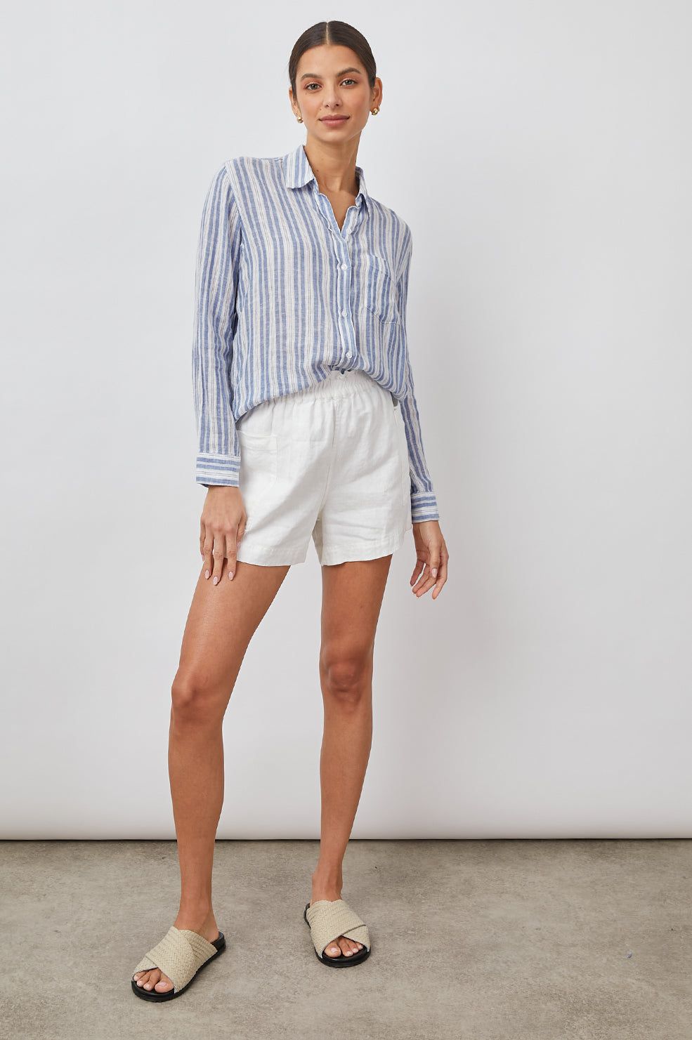 CHARLI SHIRT - NEW HAVEN STRIPE sold by Rails product image thumbnail 3