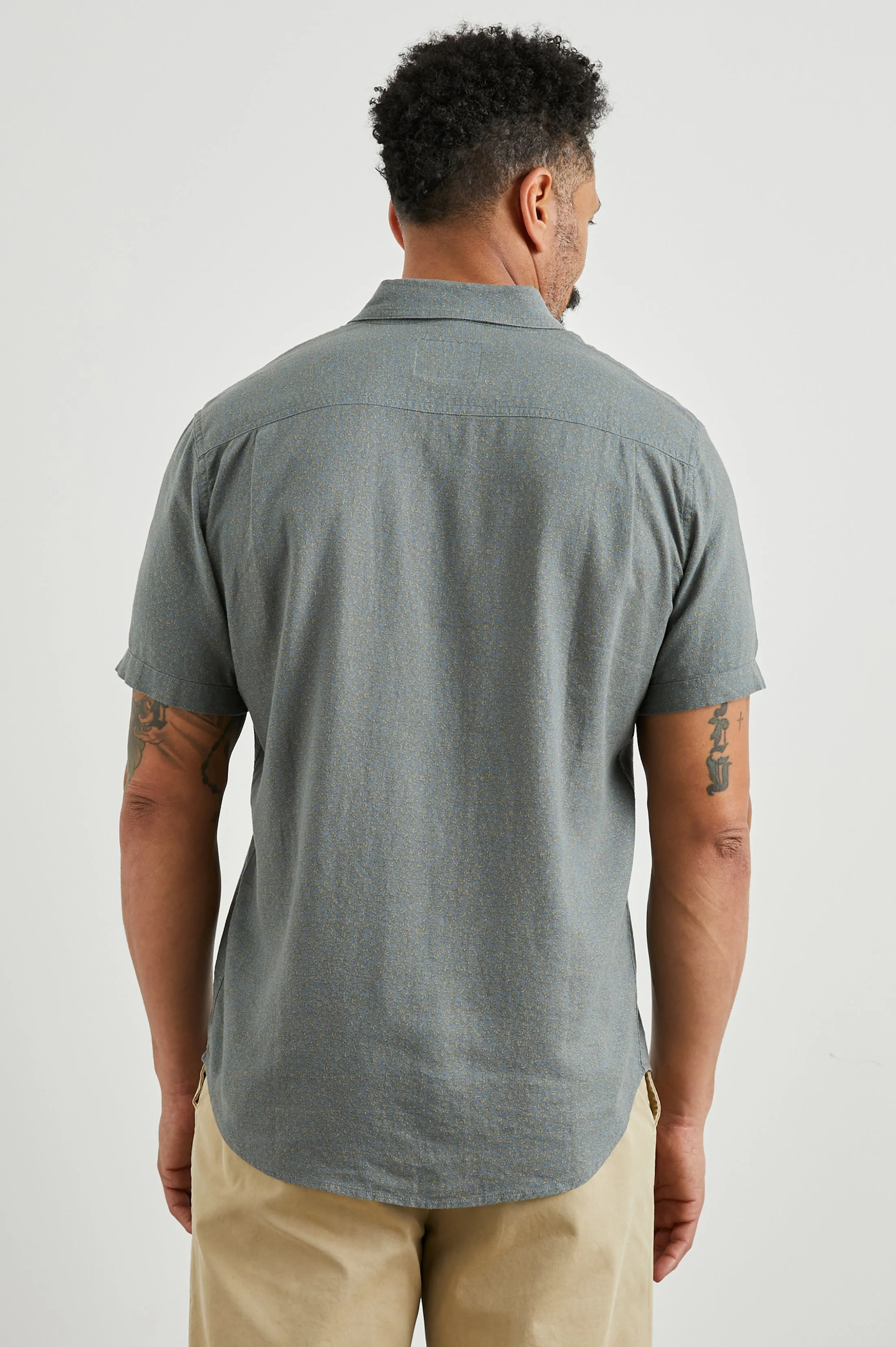 CARSON SHIRT - IVY CALICO CERULEAN sold by Rails product image thumbnail 5