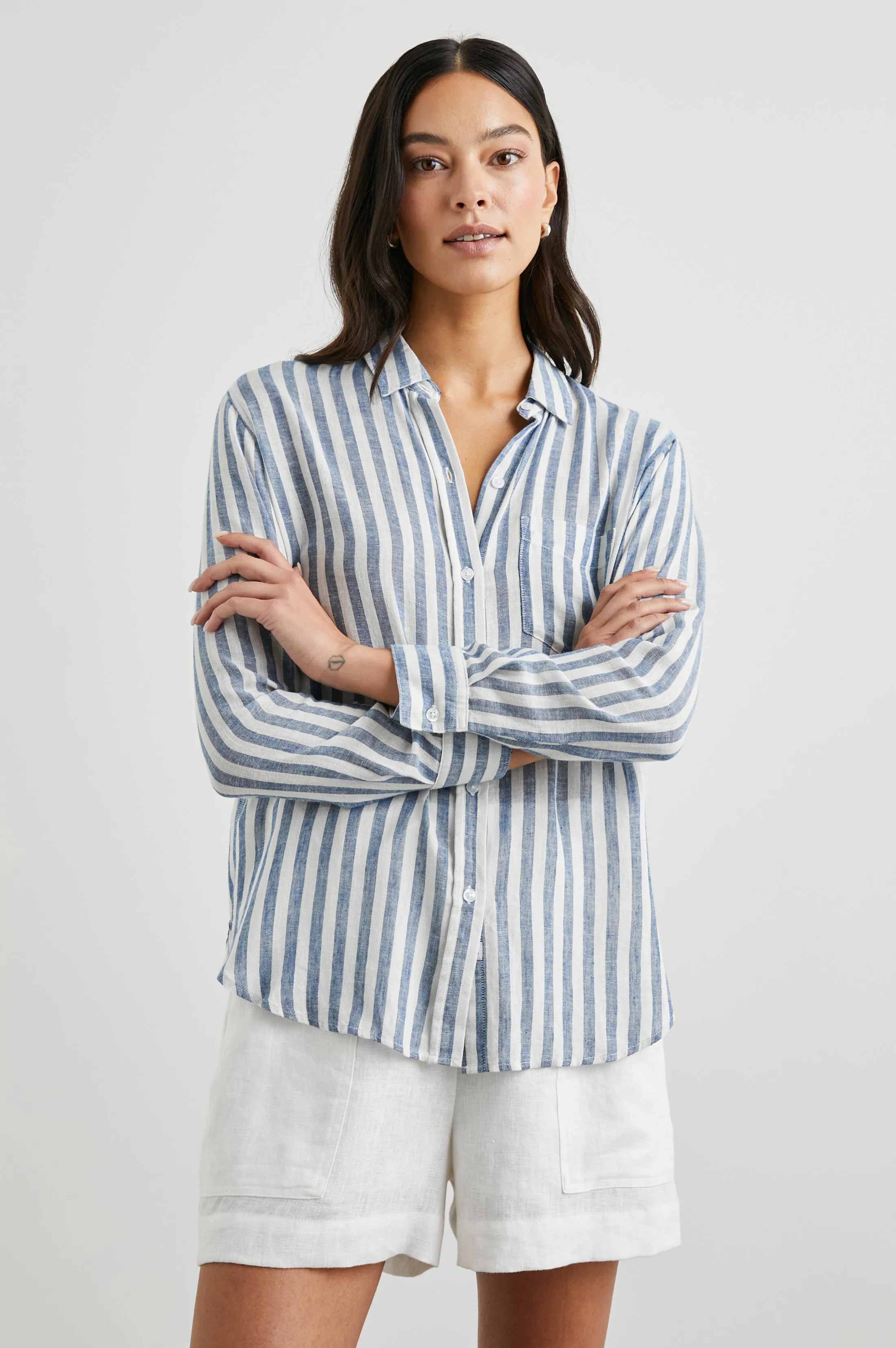 CHARLI SHIRT - ECHO STRIPE sold by Rails