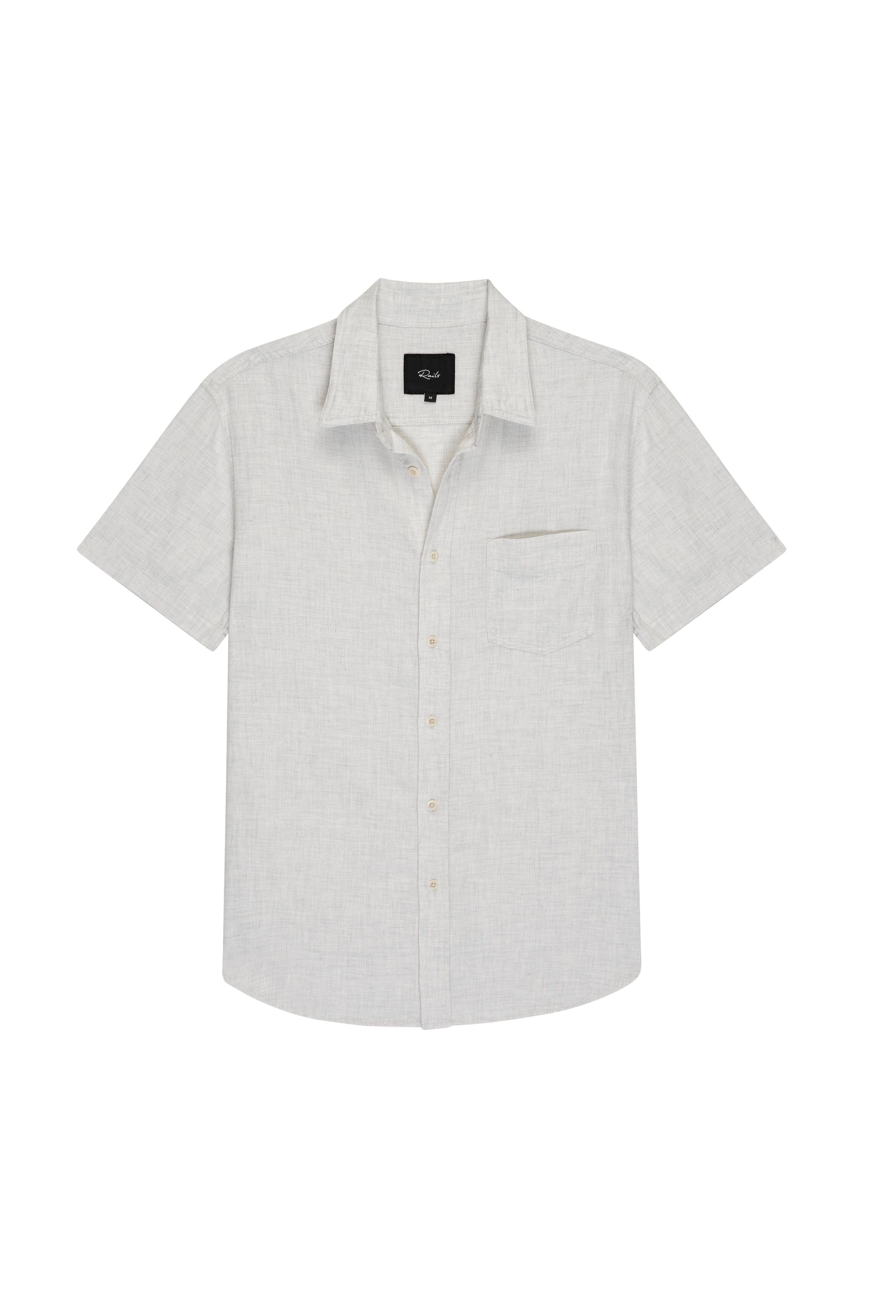 FAIRFAX SHIRT - GREY MELANGE sold by Rails product image thumbnail 5
