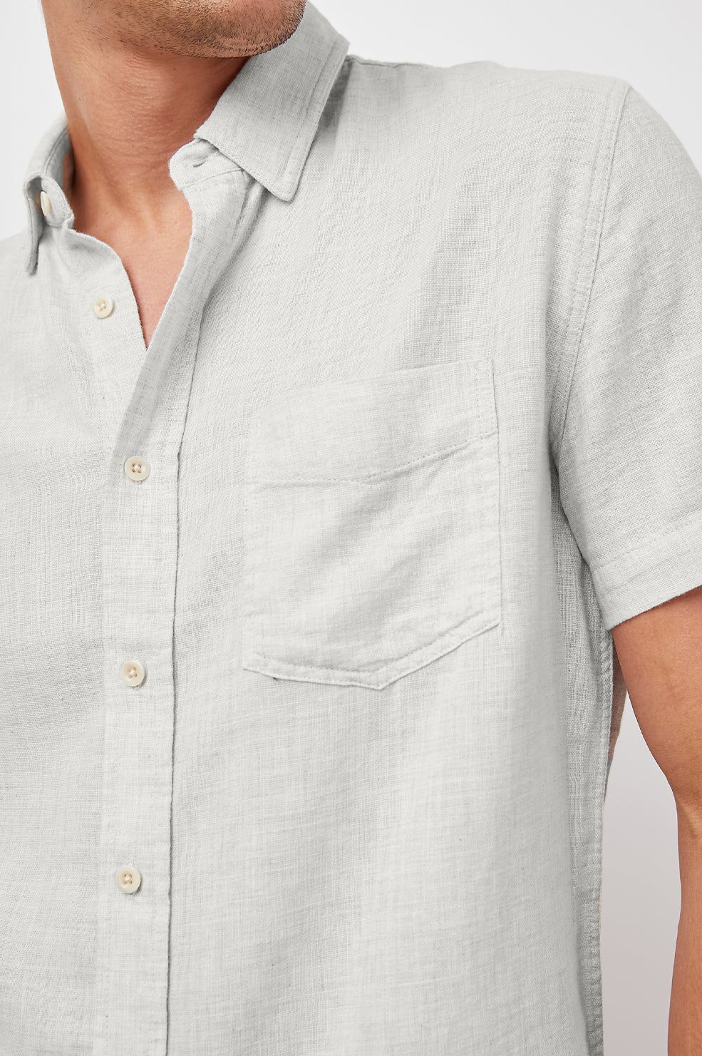 FAIRFAX SHIRT - GREY MELANGE sold by Rails product image thumbnail 2