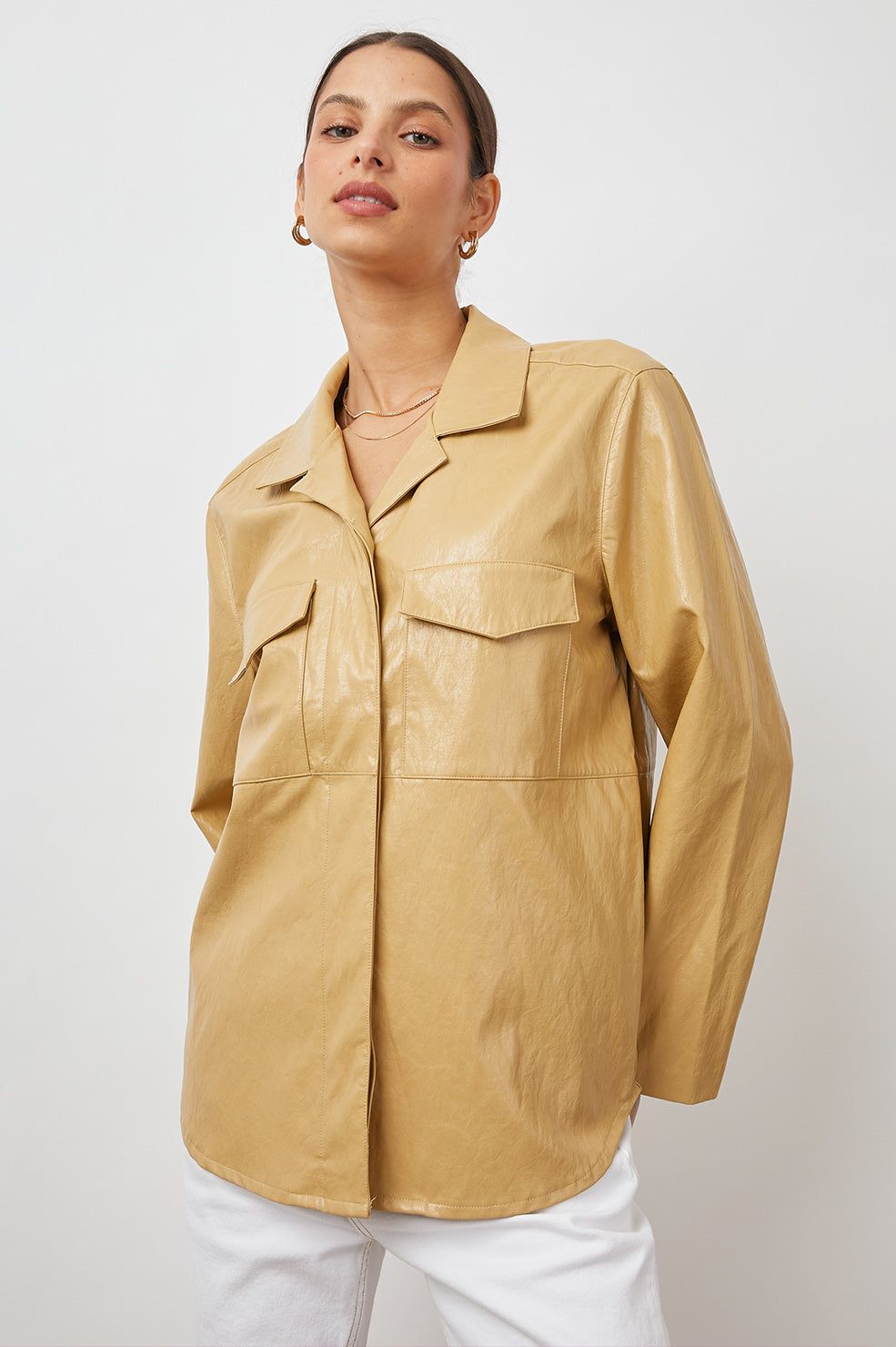 XANDER SHIRT - CAFE sold by Rails product image thumbnail 3