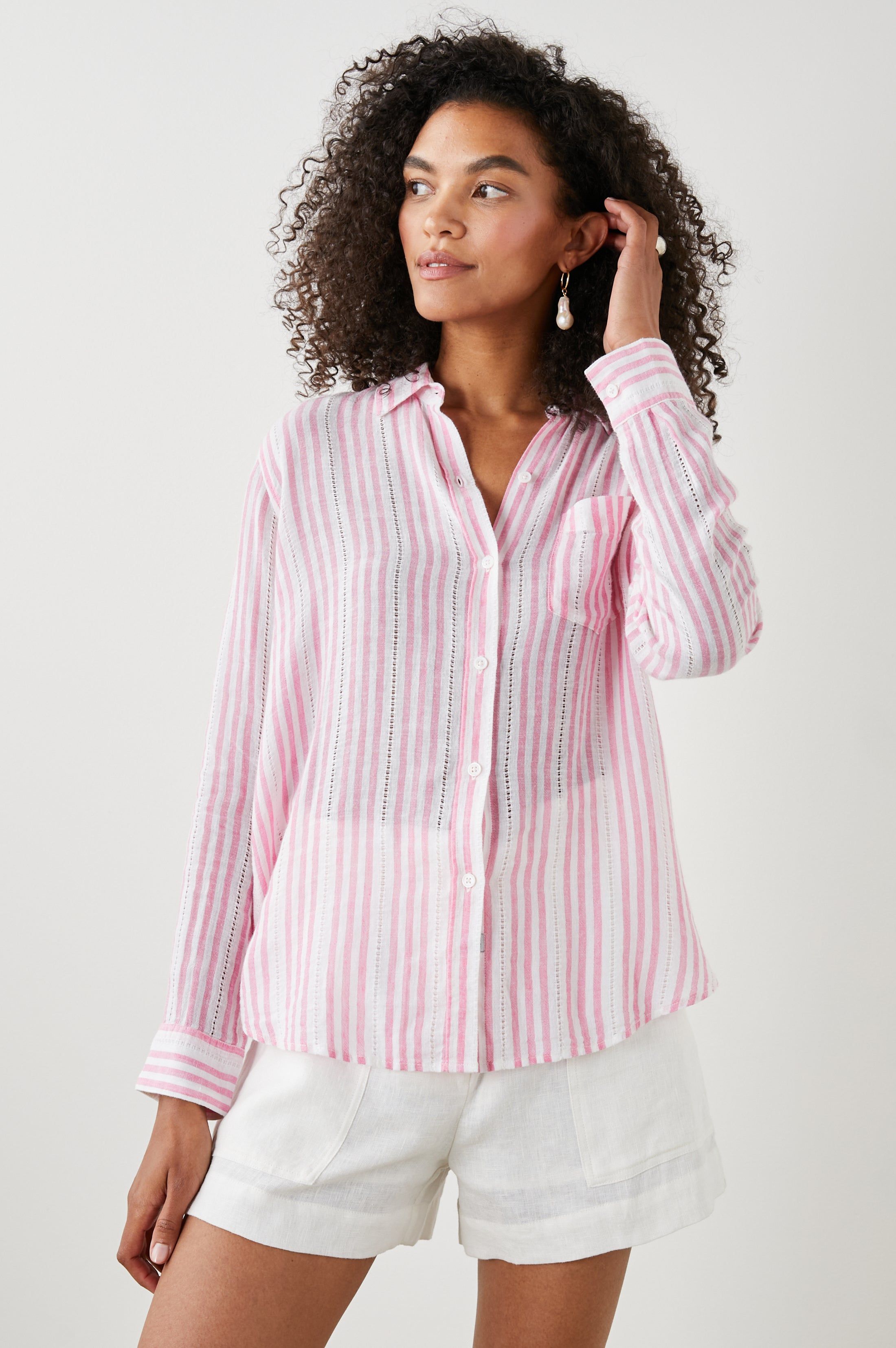 CHARLI SHIRT - KOKOMO STRIPE sold by Rails