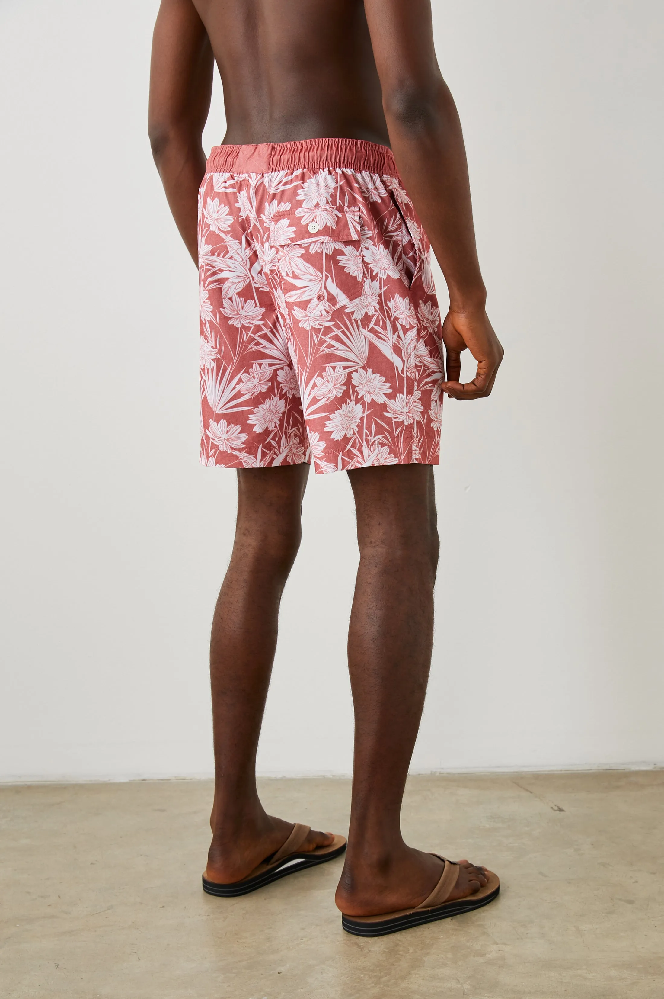 KIAN SWIM SHORT - JUNGLE FOLIAGE RED sold by Rails product image thumbnail 5