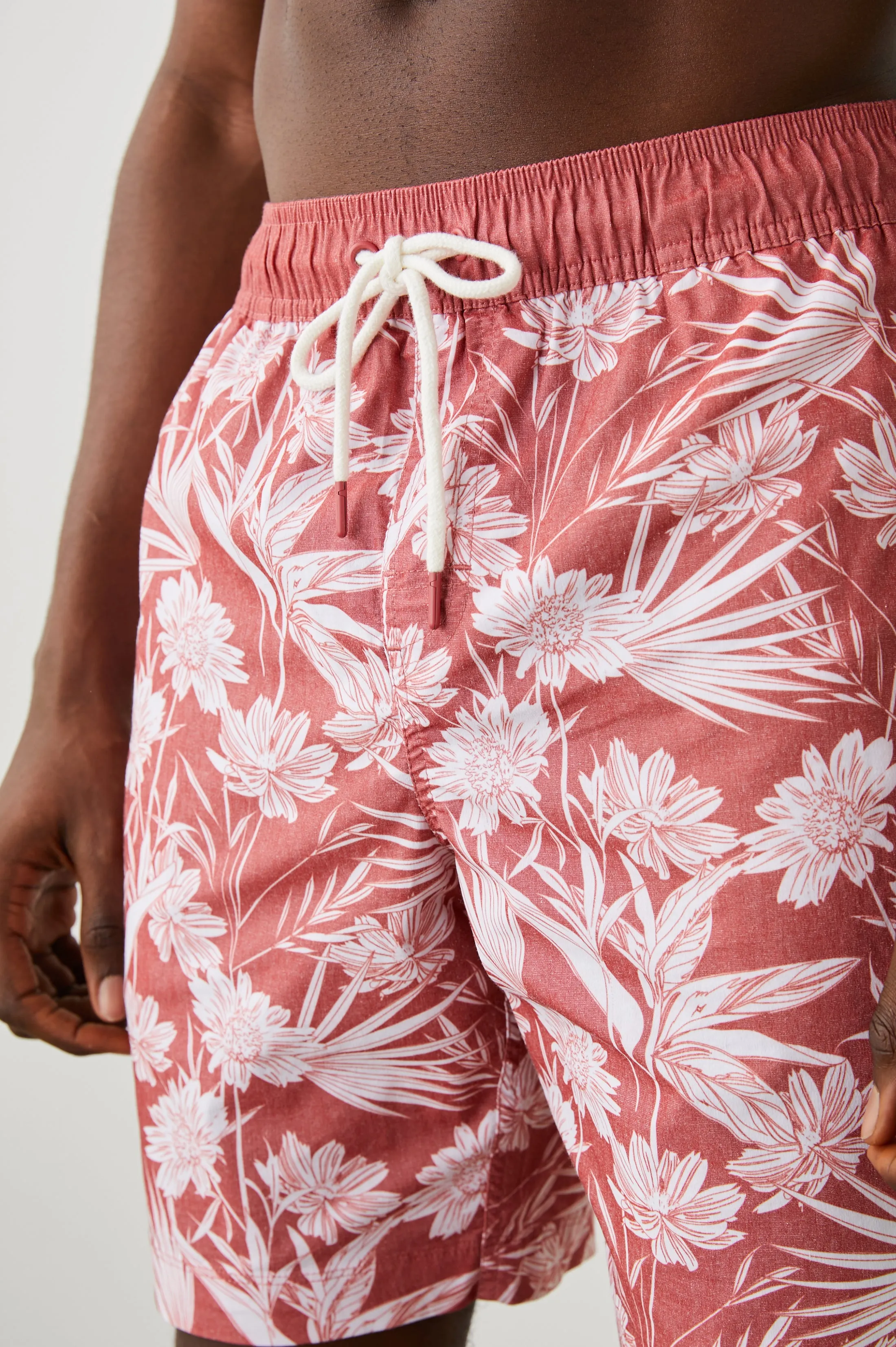 KIAN SWIM SHORT - JUNGLE FOLIAGE RED sold by Rails product image thumbnail 2