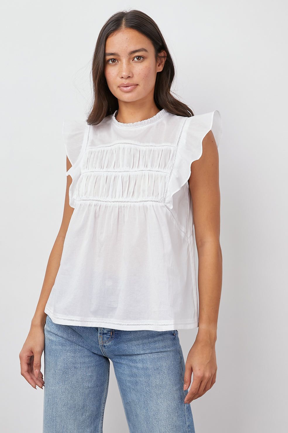 FILOMENA TOP - BRIGHT WHITE sold by Rails product image thumbnail 6