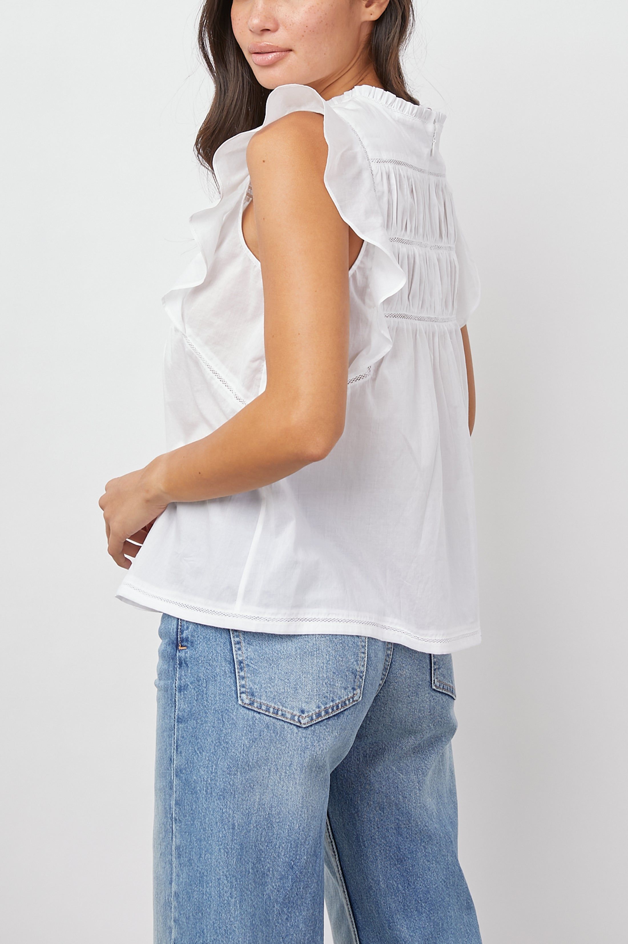 FILOMENA TOP - BRIGHT WHITE sold by Rails product image thumbnail 4