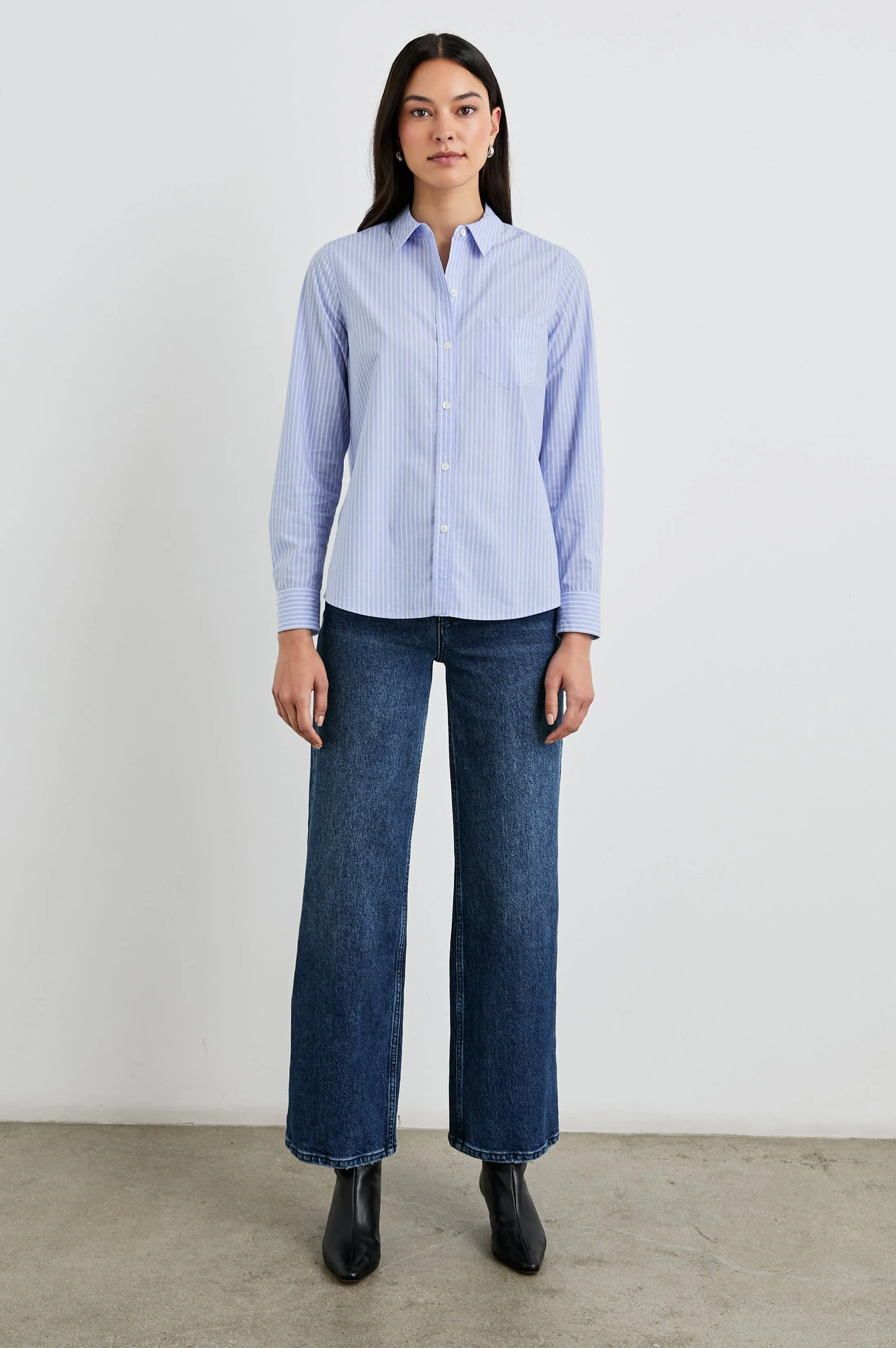 STINA SHIRT - OXFORD WHITE STRIPE sold by Rails product image thumbnail 5