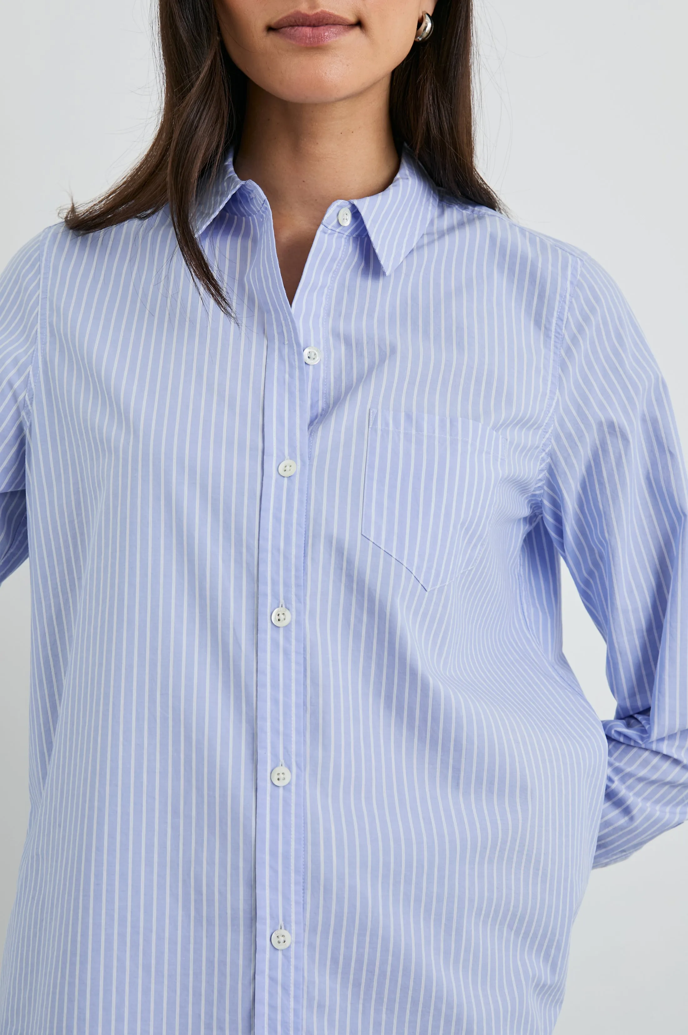 STINA SHIRT - OXFORD WHITE STRIPE sold by Rails product image thumbnail 2