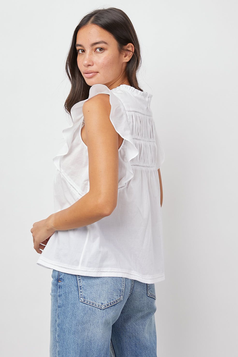 FILOMENA TOP - BRIGHT WHITE sold by Rails product image thumbnail 5