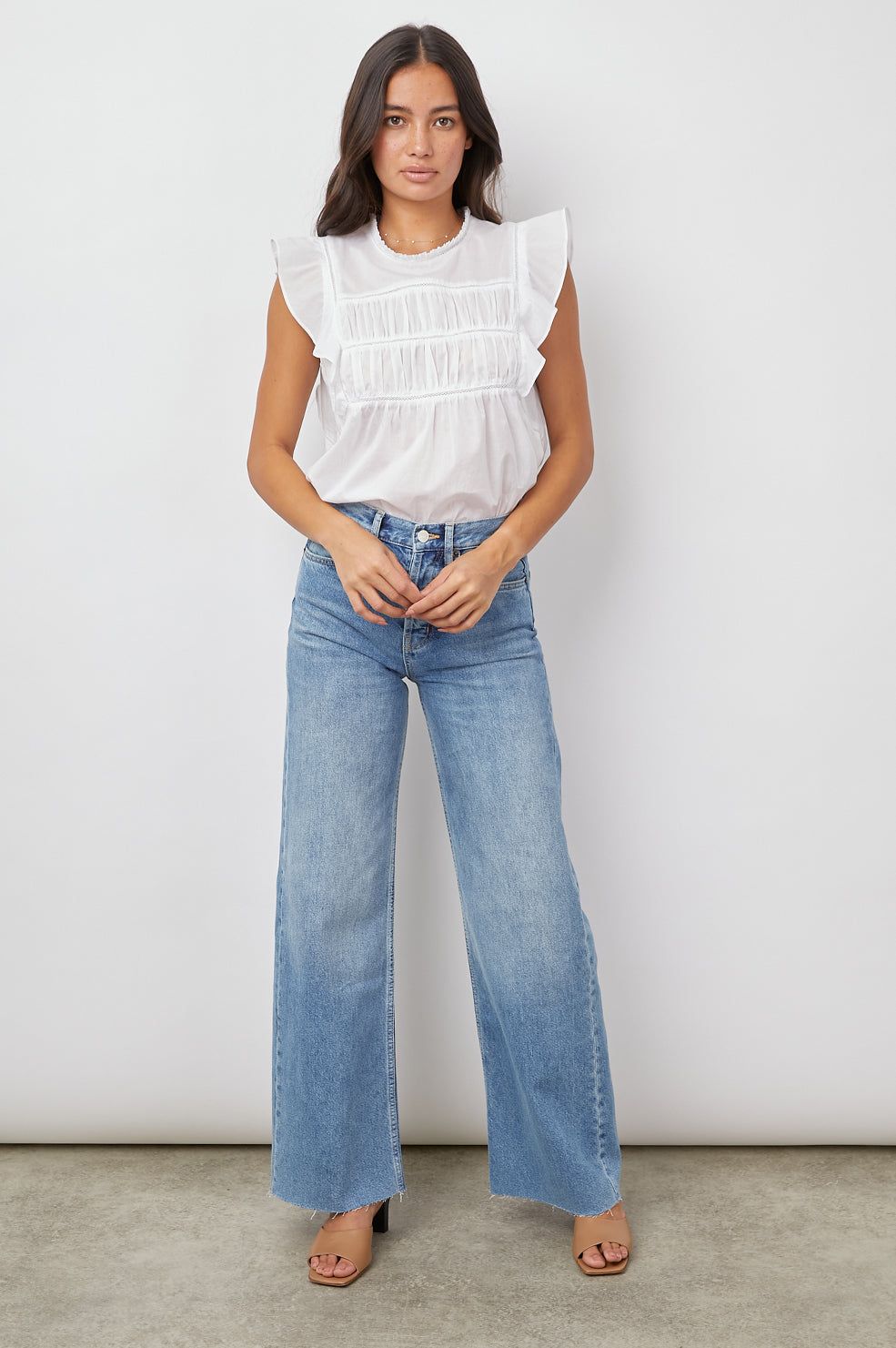 FILOMENA TOP - BRIGHT WHITE sold by Rails product image thumbnail 4