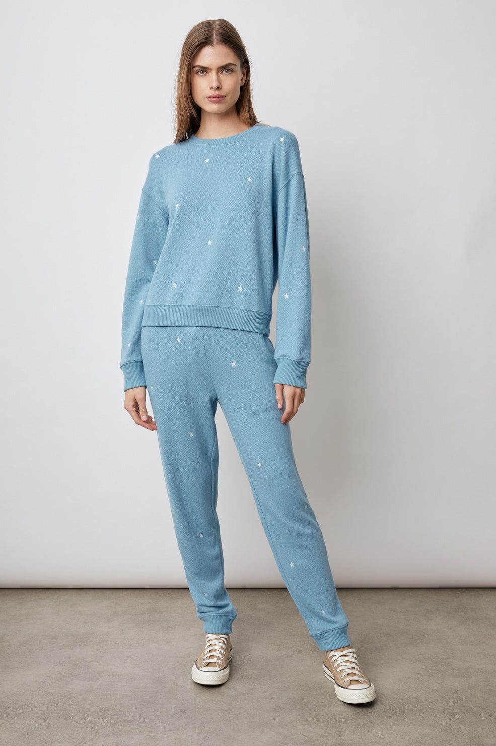 RAMONA SWEATSHIRT - AQUA STARS sold by Rails product image thumbnail 3