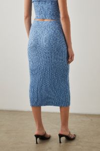 KENDALL SKIRT - BLUE MULTI SPACE DYE sold by Rails