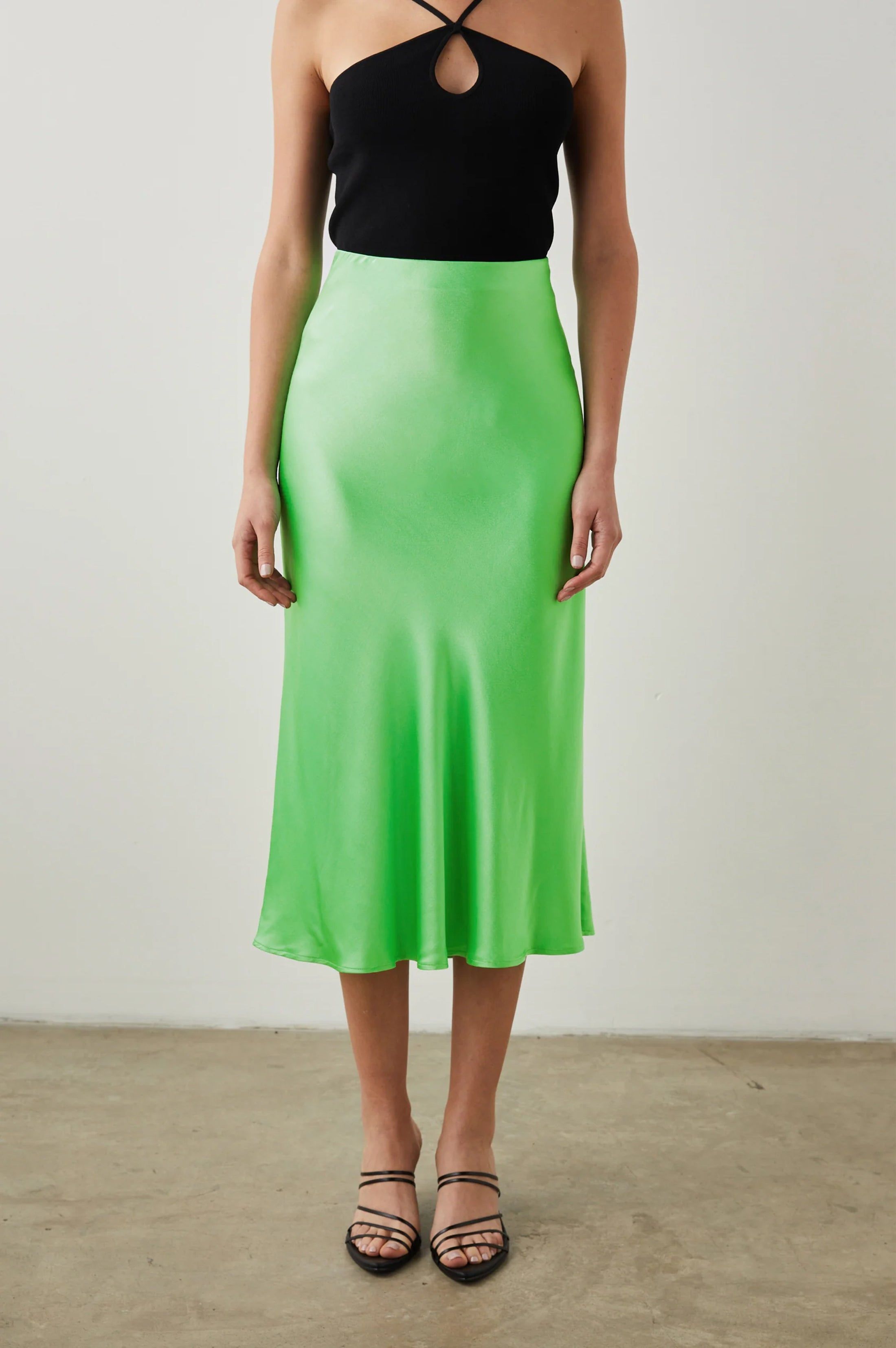 ANYA SKIRT - VIBRANT GREEN sold by Rails