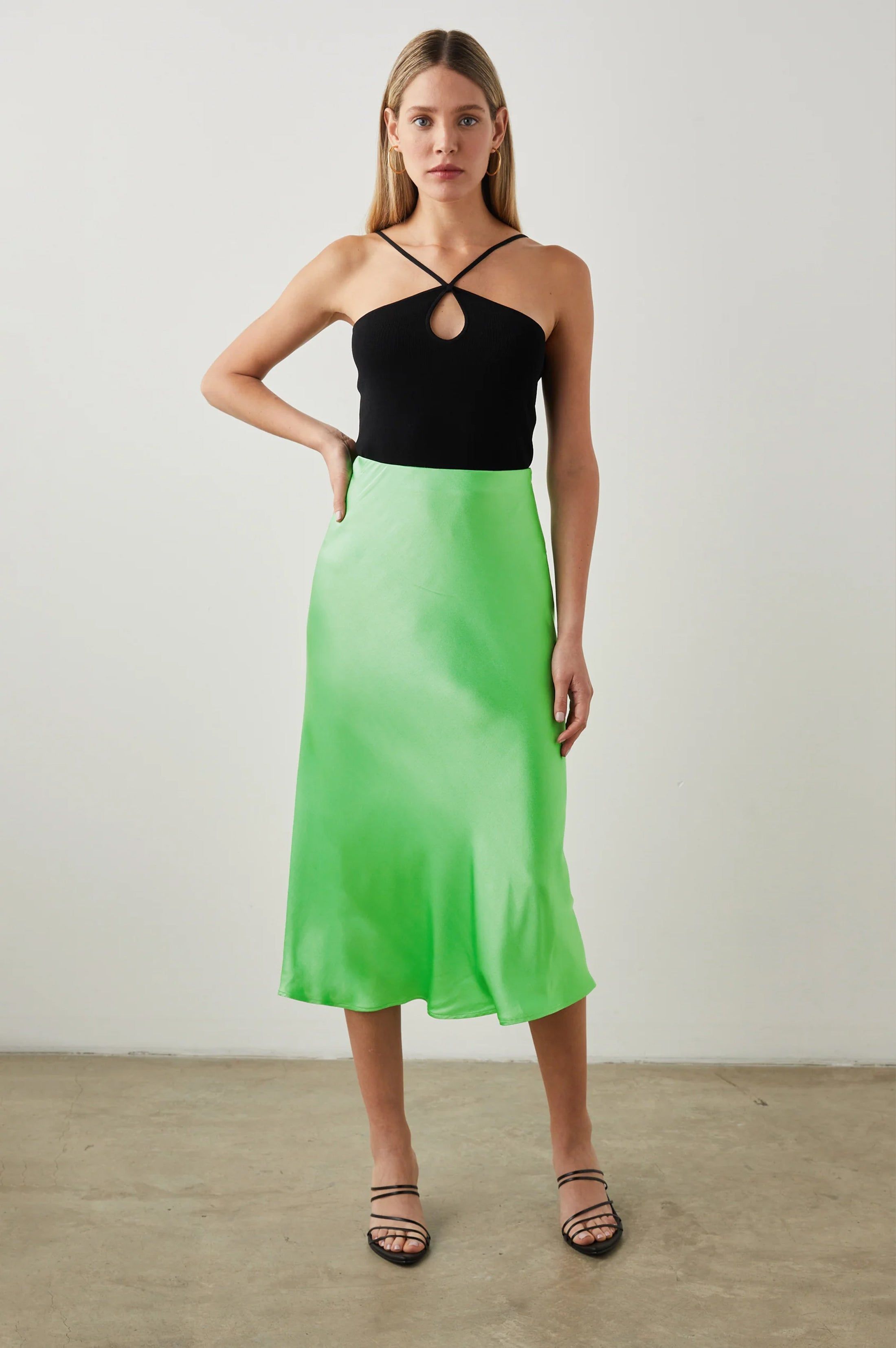 ANYA SKIRT - VIBRANT GREEN sold by Rails product image thumbnail 3