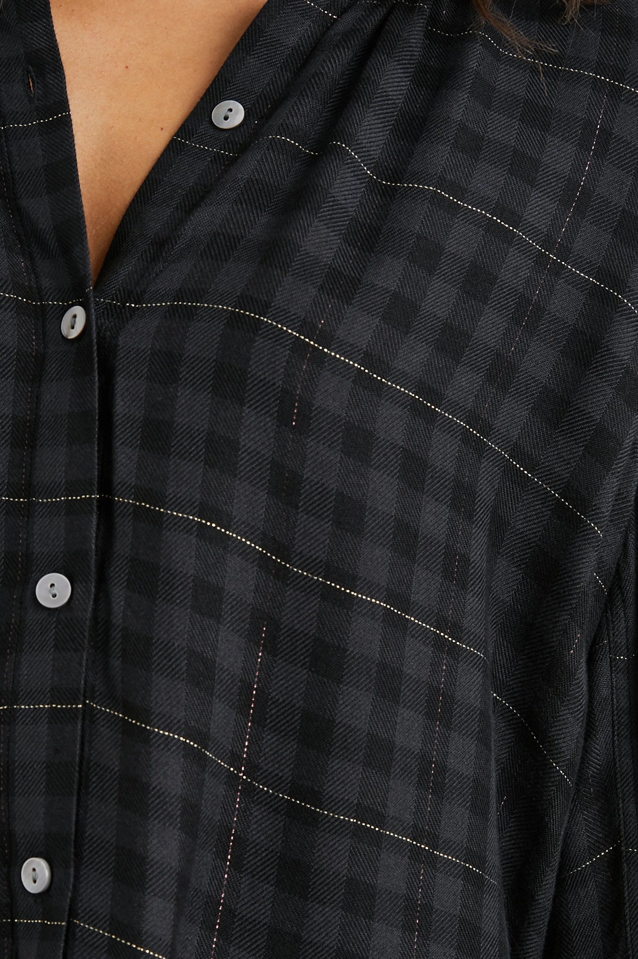 ELOISE TOP - ONYX LUREX sold by Rails product image thumbnail 2